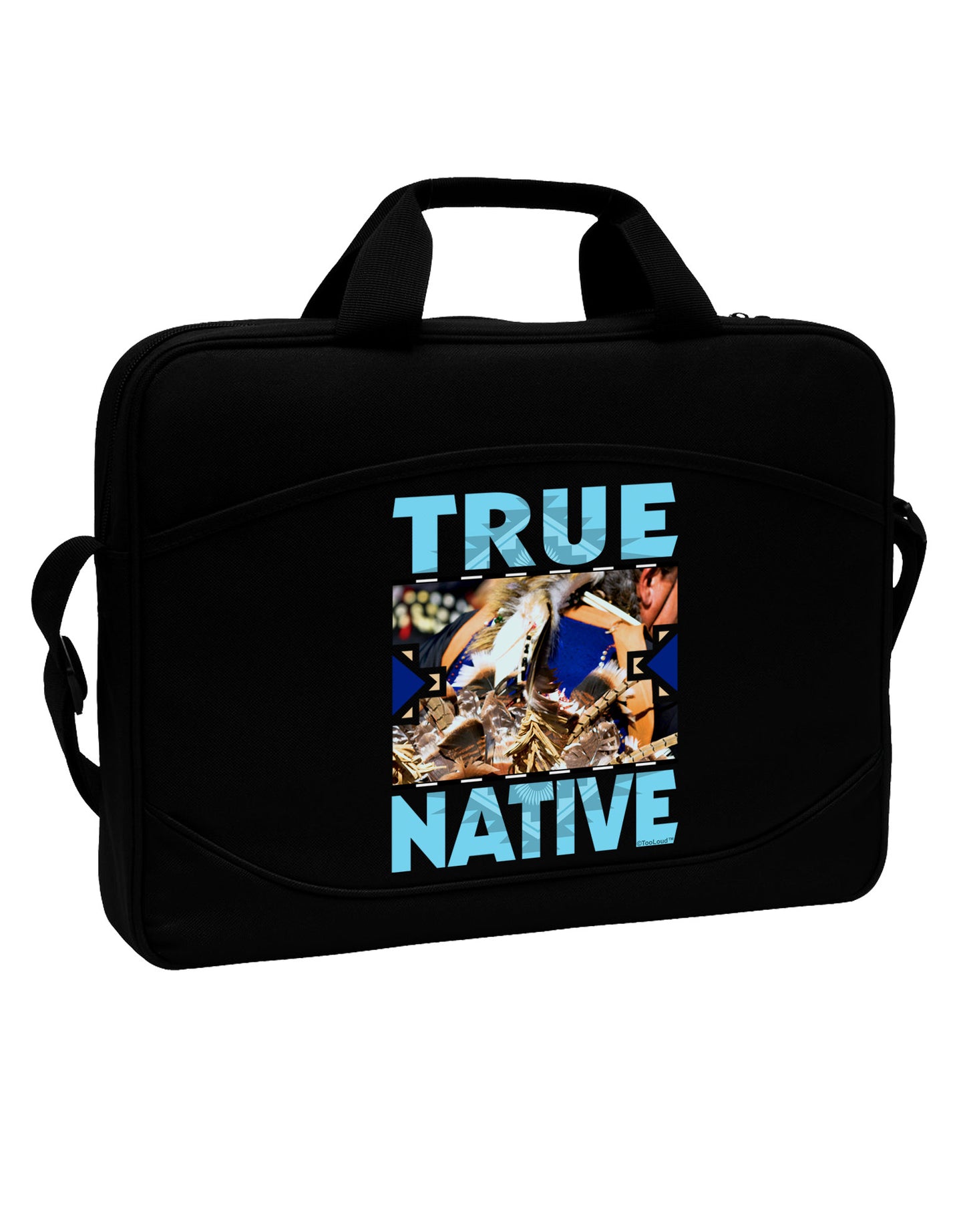 True Native American 15" Dark Laptop / Tablet Case Bag-Laptop / Tablet Case Bag-TooLoud-Black-15 Inches-Davson Sales