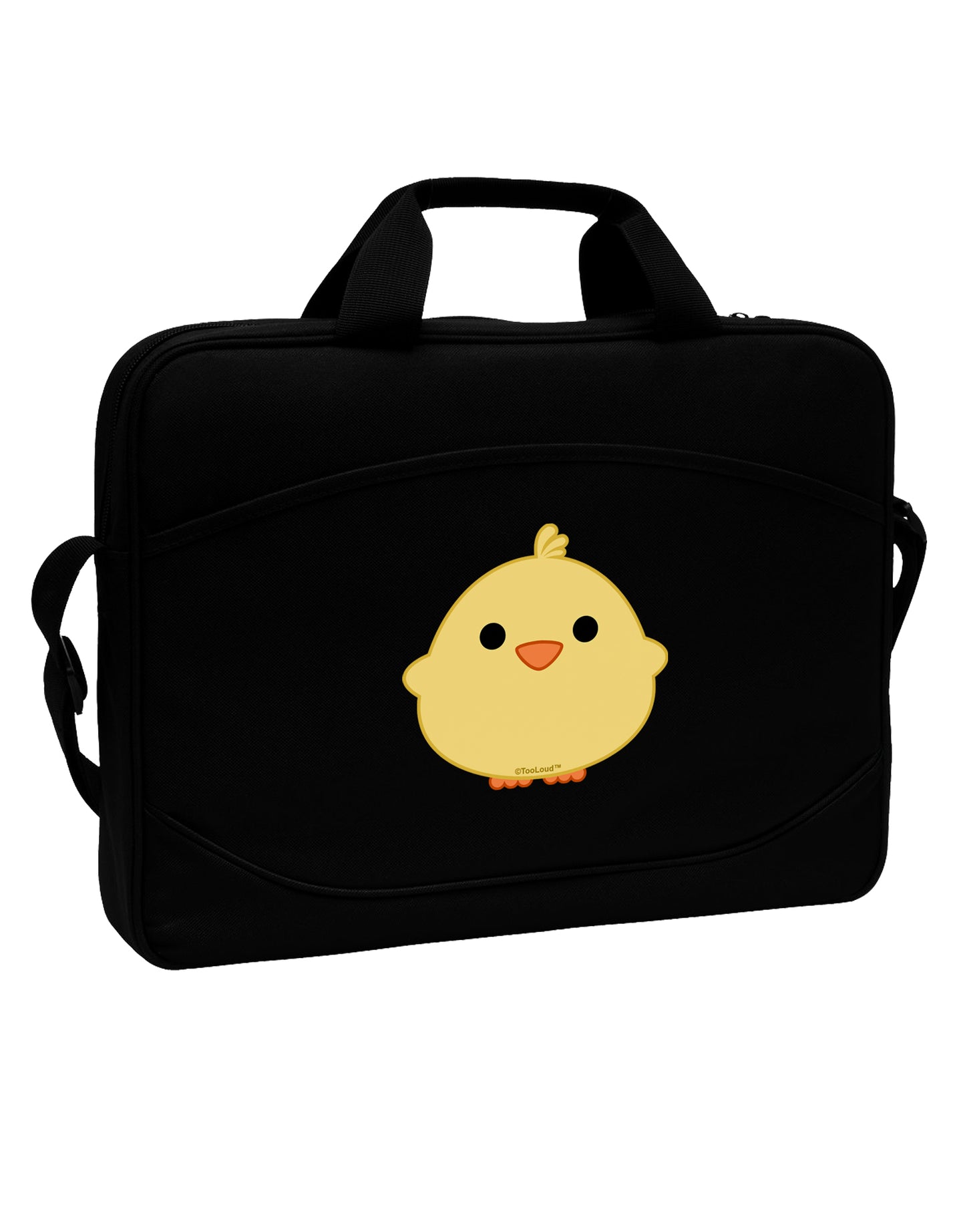 Cute Little Chick - Yellow 15" Dark Laptop / Tablet Case Bag by TooLoud-Laptop / Tablet Case Bag-TooLoud-Black-Davson Sales