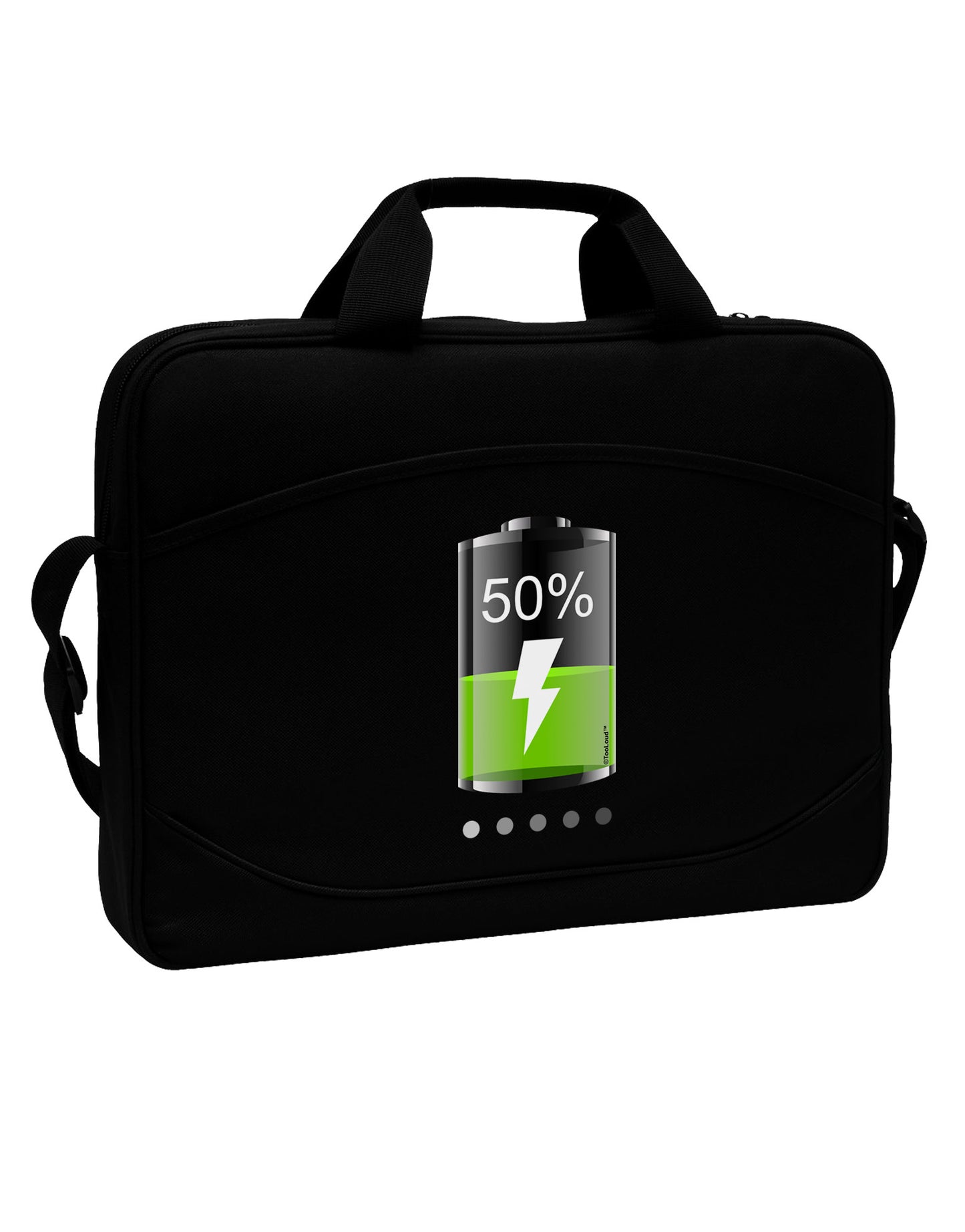 Half Energy 50 Percent 15" Dark Laptop / Tablet Case Bag-Laptop / Tablet Case Bag-TooLoud-Black-15 Inches-Davson Sales
