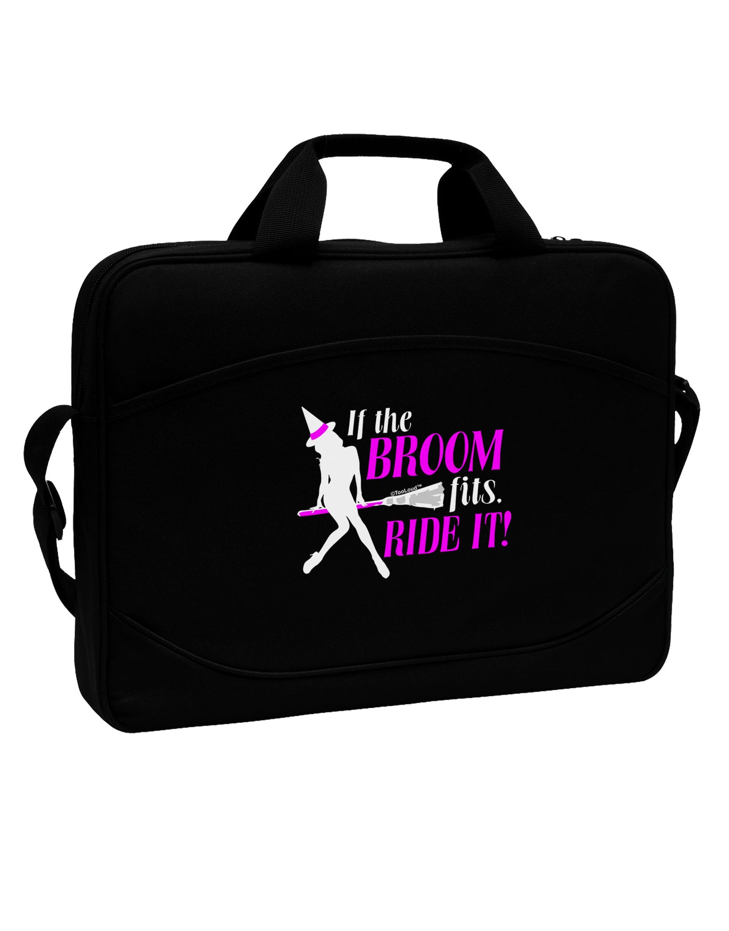 Ride It Purple 15" Dark Laptop / Tablet Case Bag-Laptop / Tablet Case Bag-TooLoud-Black-White-Davson Sales