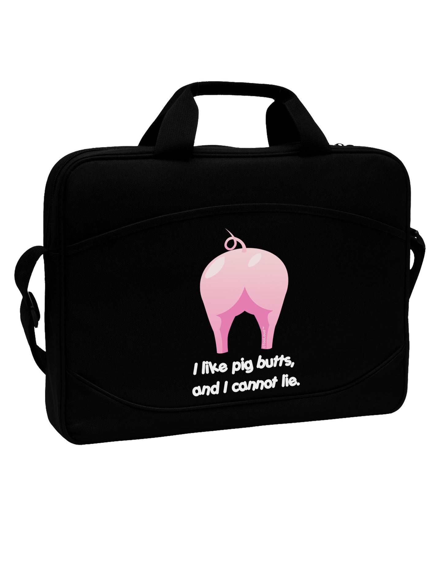 I Like Pig Butts - Funny Design 15" Dark Laptop / Tablet Case Bag by TooLoud-Laptop / Tablet Case Bag-TooLoud-Black-Davson Sales