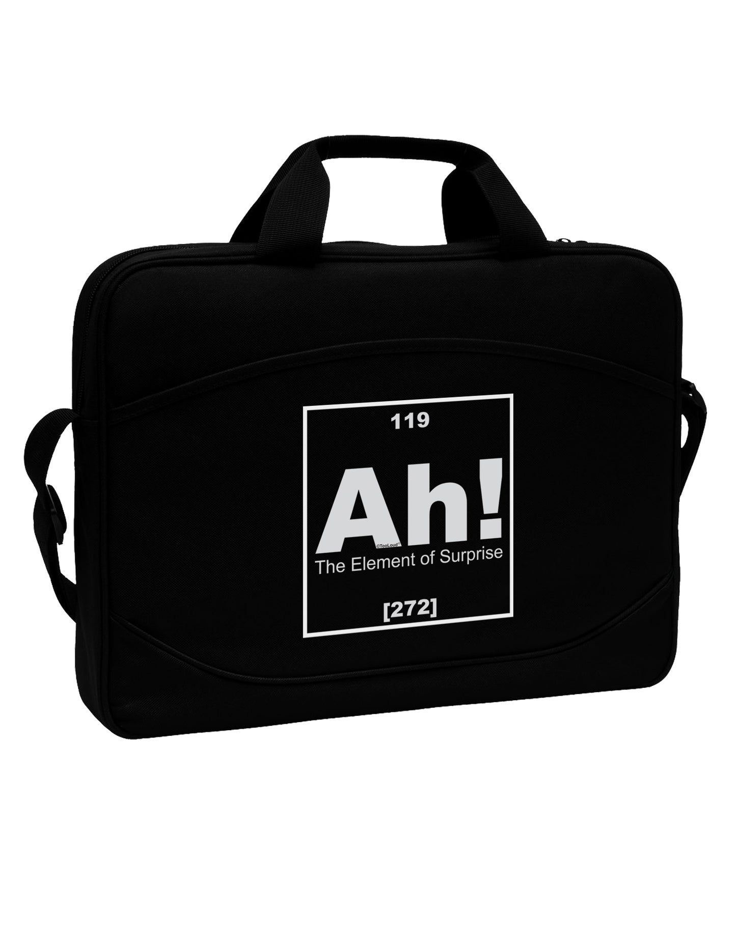 Ah the Element of Surprise Funny Science 15" Dark Laptop / Tablet Case Bag by TooLoud-Laptop / Tablet Case Bag-TooLoud-Black-15 Inches-Davson Sales