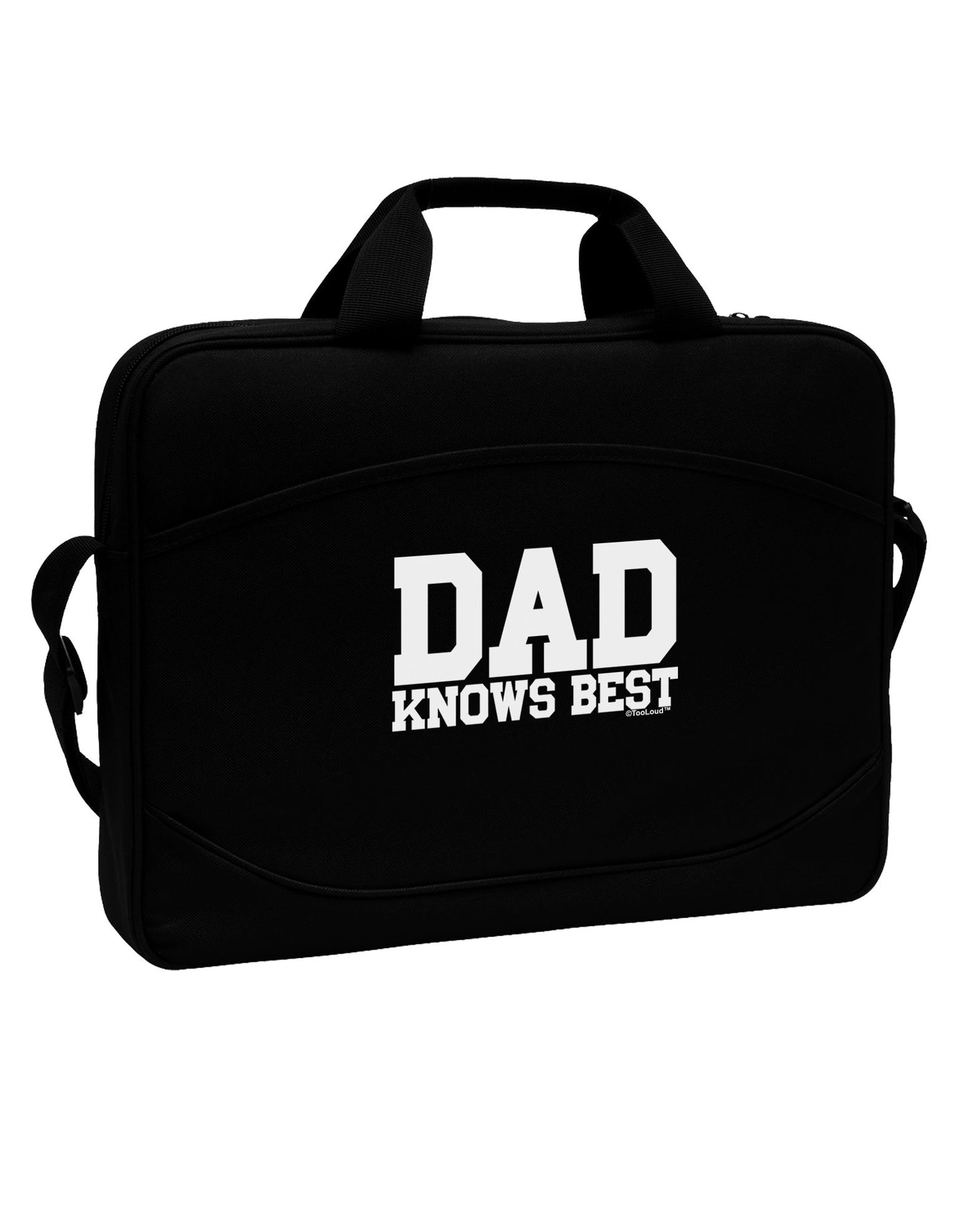 Dad Knows Best 15" Dark Laptop / Tablet Case Bag by TooLoud-Laptop / Tablet Case Bag-TooLoud-Black-Davson Sales