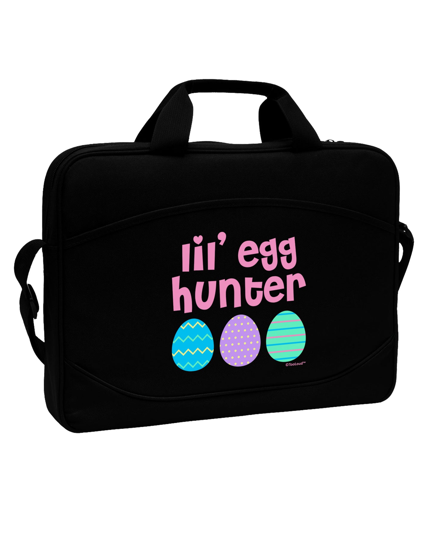 Lil' Egg Hunter - Easter - Pink 15" Dark Laptop / Tablet Case Bag by TooLoud-Laptop / Tablet Case Bag-TooLoud-Black-Davson Sales