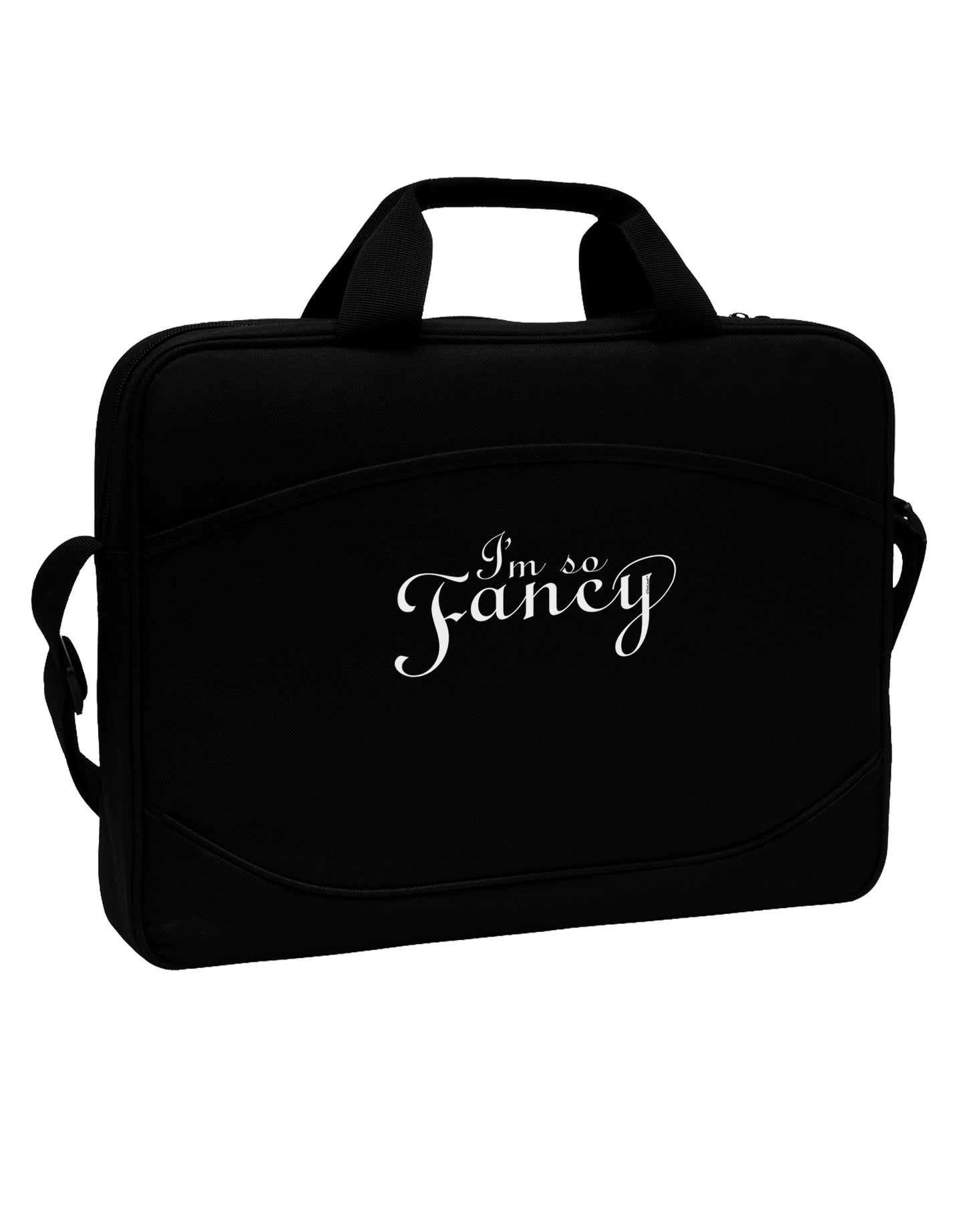I'm So Fancy Text 15" Dark Laptop / Tablet Case Bag-Laptop / Tablet Case Bag-TooLoud-Black-Davson Sales
