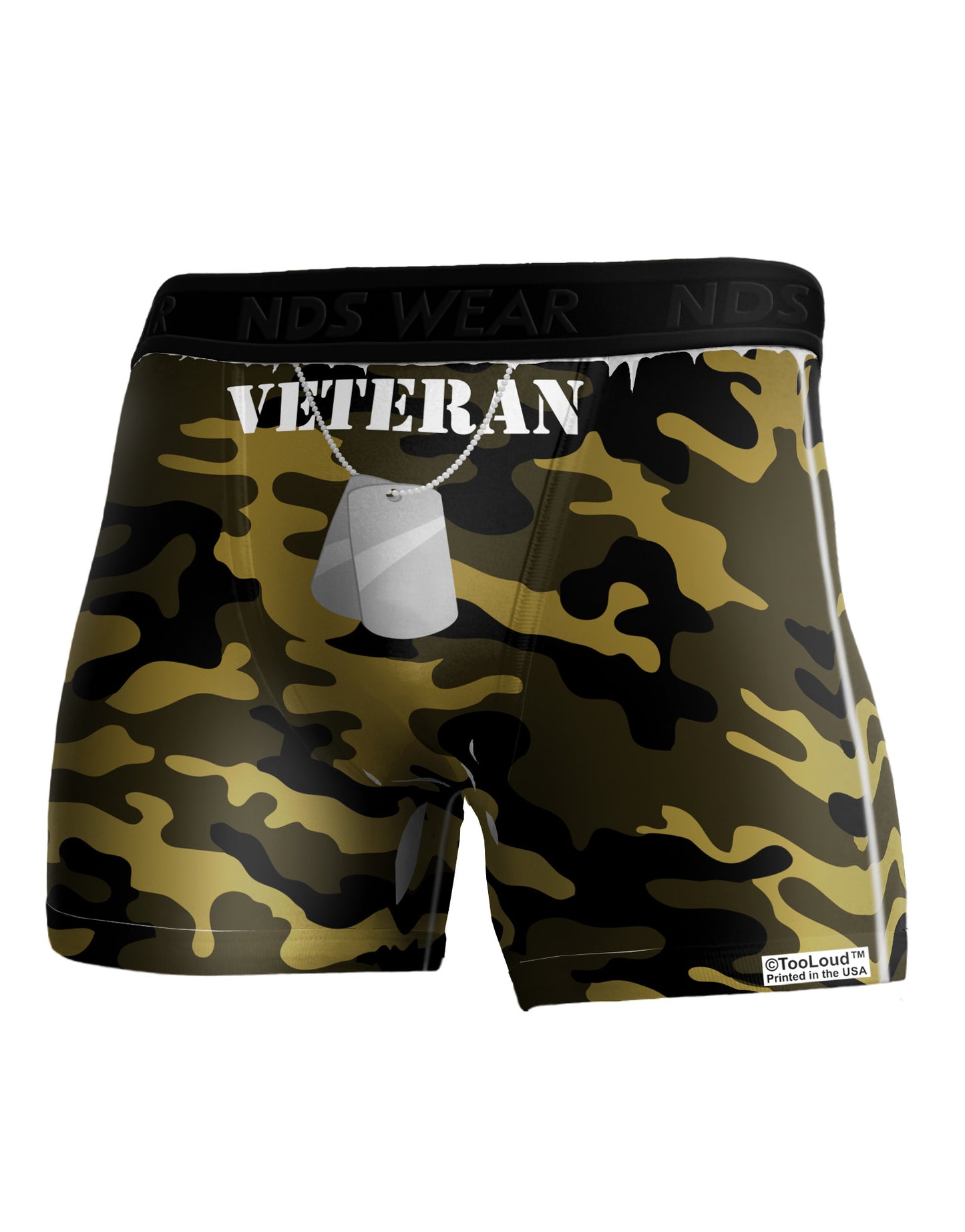 Veteran Dog Tags Boxer Brief Dual Sided All Over Print-TooLoud-White-Small-Davson Sales