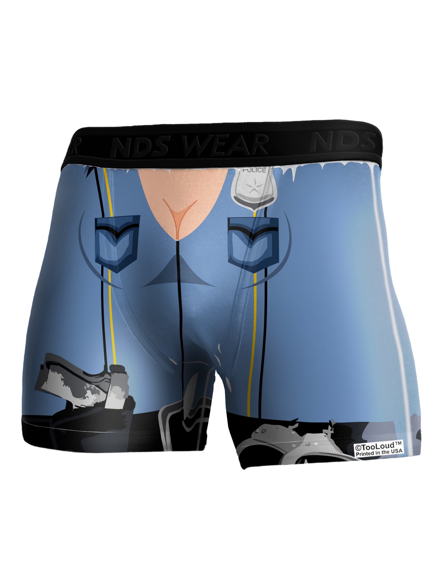 Sexy Cop AOP Boxer Brief Dual Sided All Over Print-TooLoud-White-Small-Davson Sales