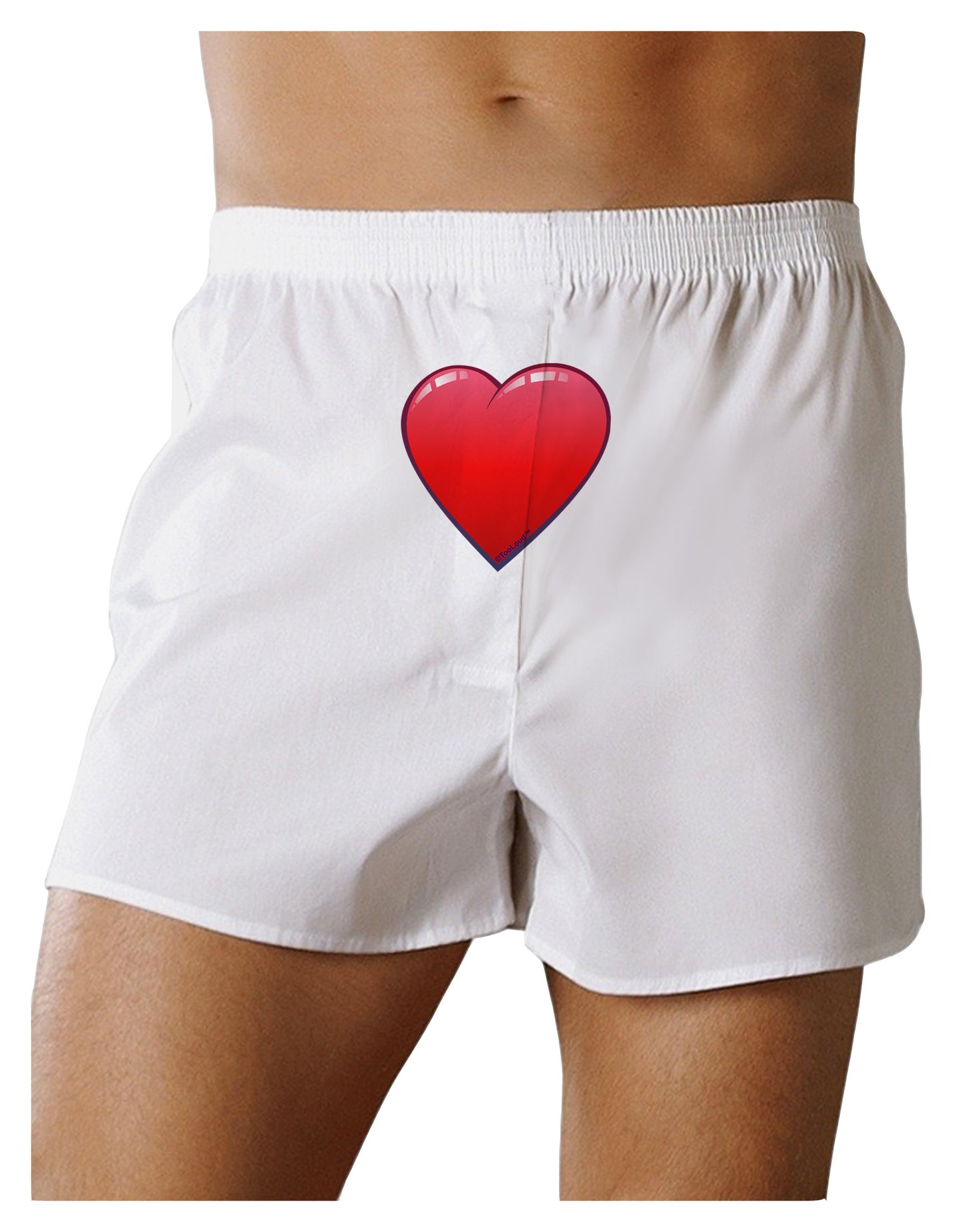 Cute Cartoon Heart Front Print Boxer Shorts by-Boxer Shorts-TooLoud-White-Small-Davson Sales
