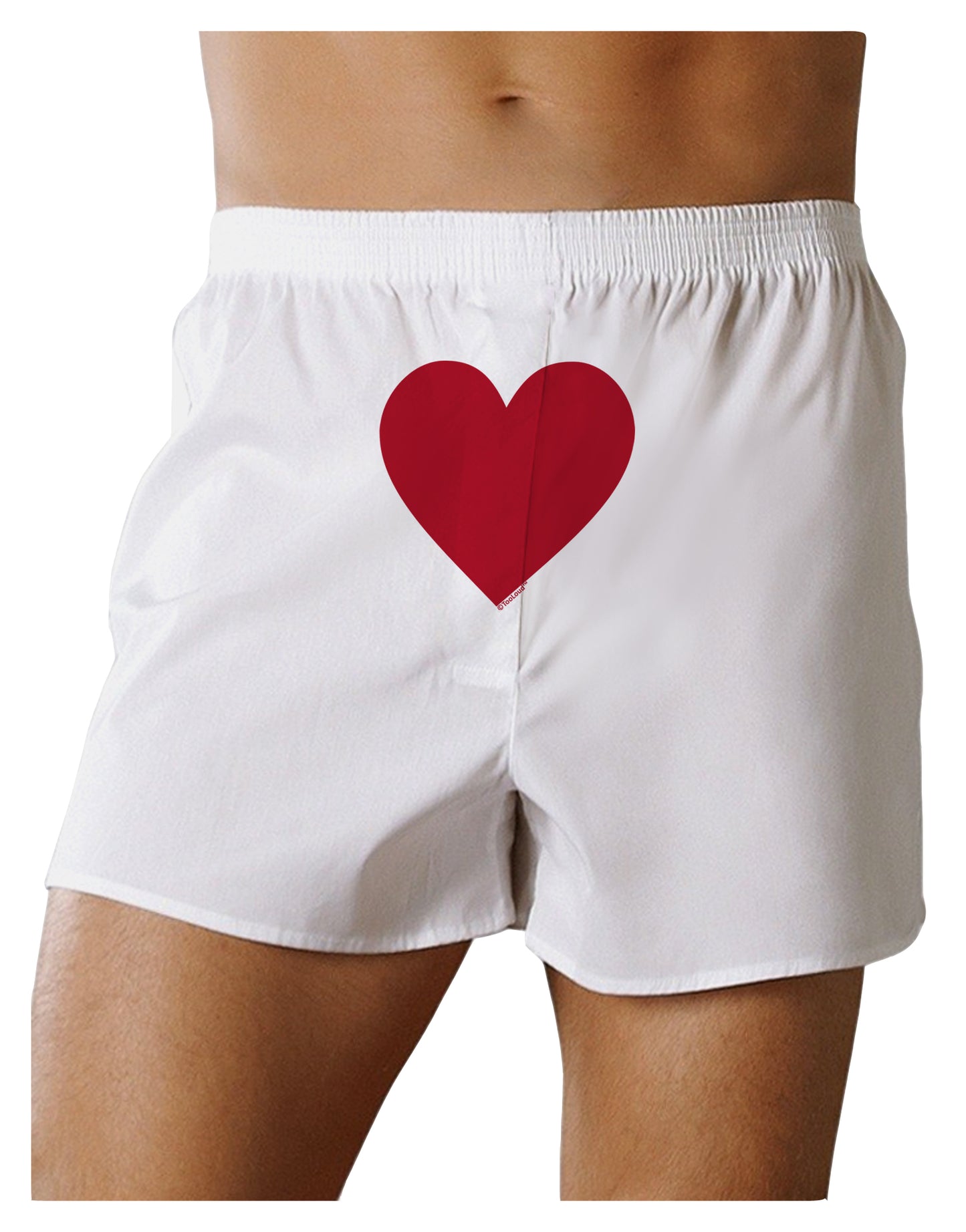 Big Red Heart Valentine's Day Front Print Boxer Shorts-Boxer Shorts-TooLoud-White-Small-Davson Sales