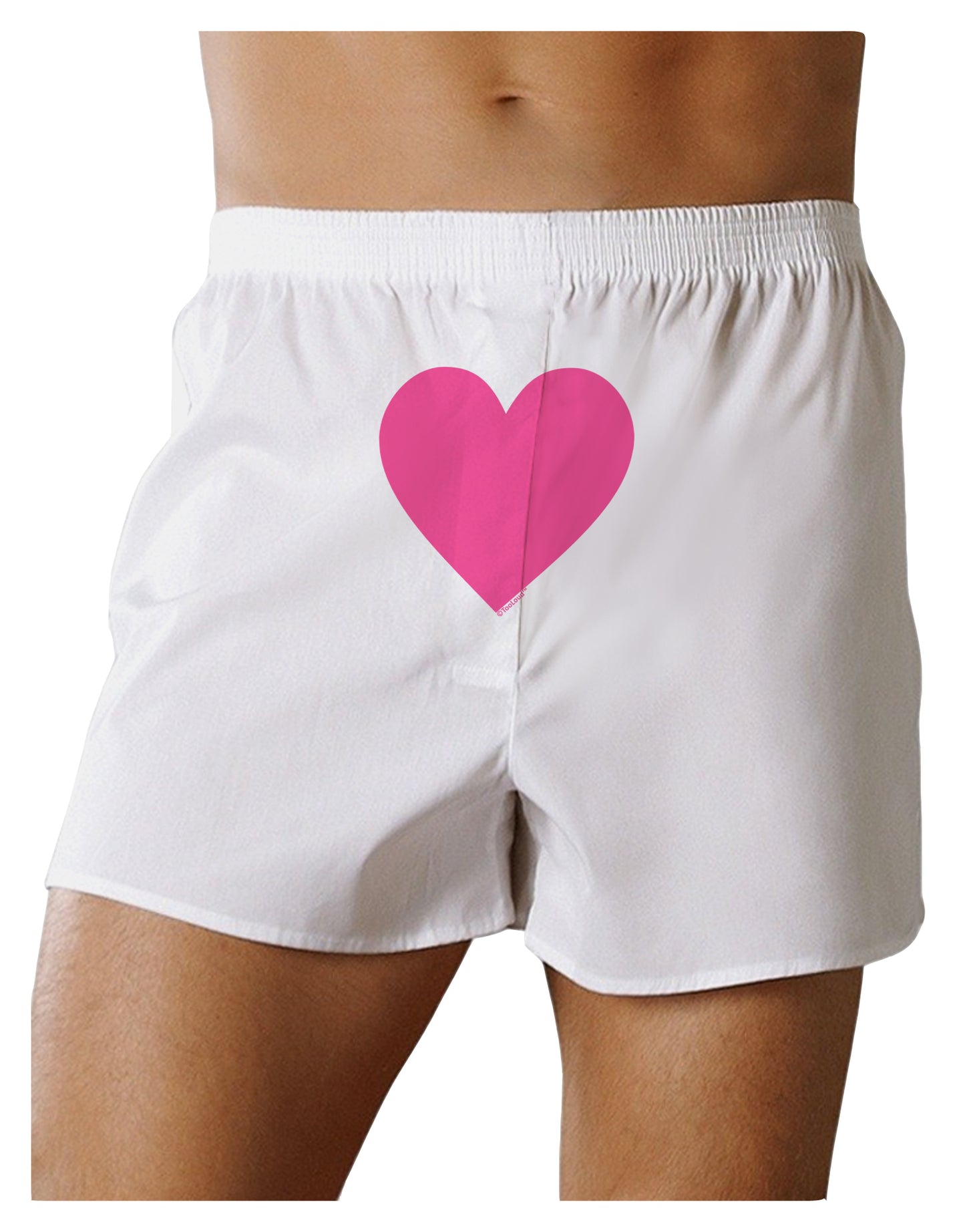 Big Pink Heart Valentine's Day Front Print Boxer Shorts-Boxer Shorts-TooLoud-White-Small-Davson Sales