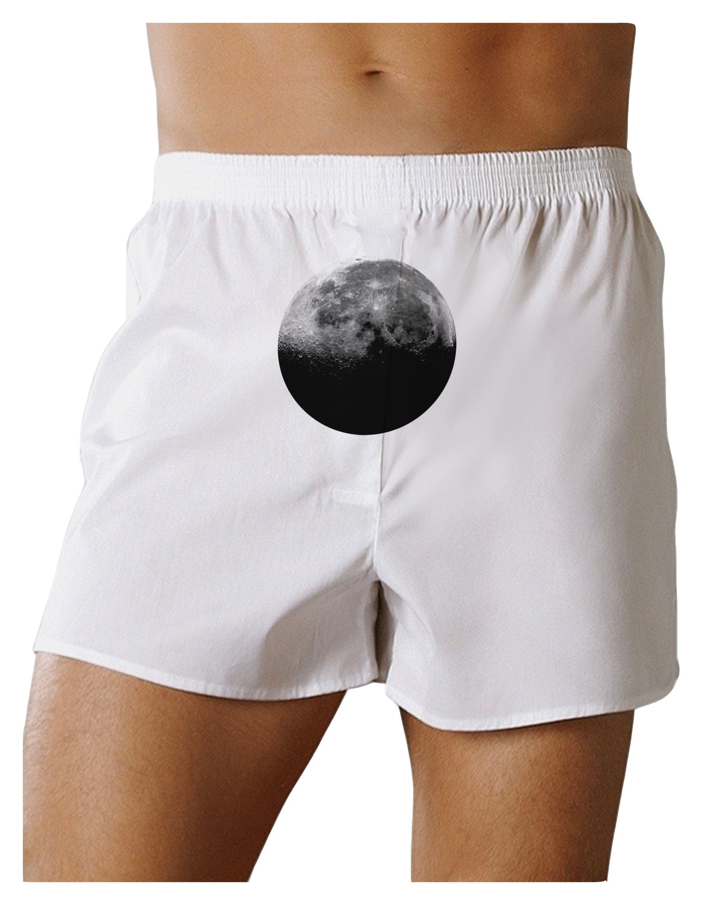 Moon of Earth Front Print Boxer Shorts-Boxer Shorts-TooLoud-White-Small-Davson Sales