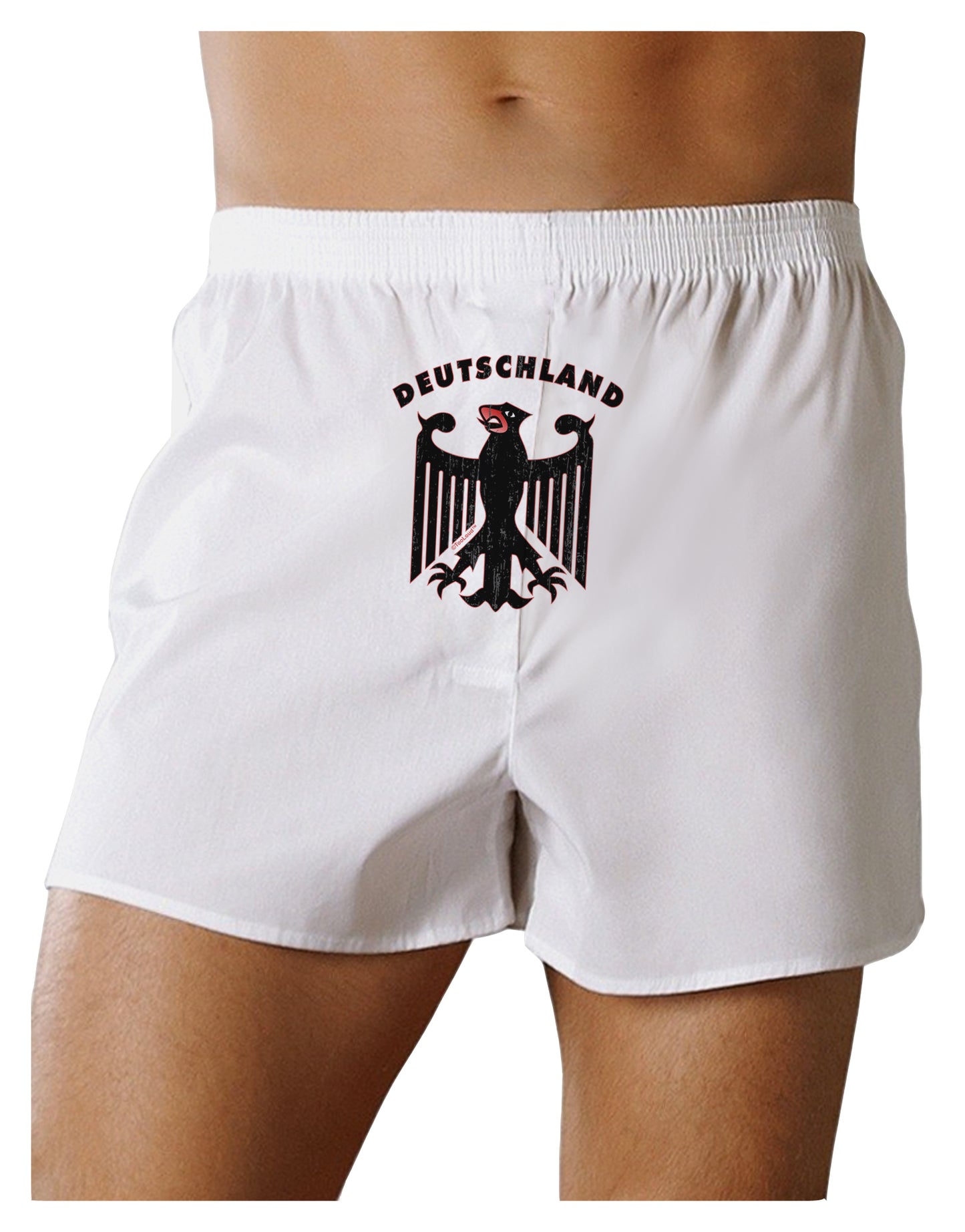 Bundeswehr Logo Deutschland Front Print Boxer Shorts-Boxer Shorts-TooLoud-White-Small-Davson Sales