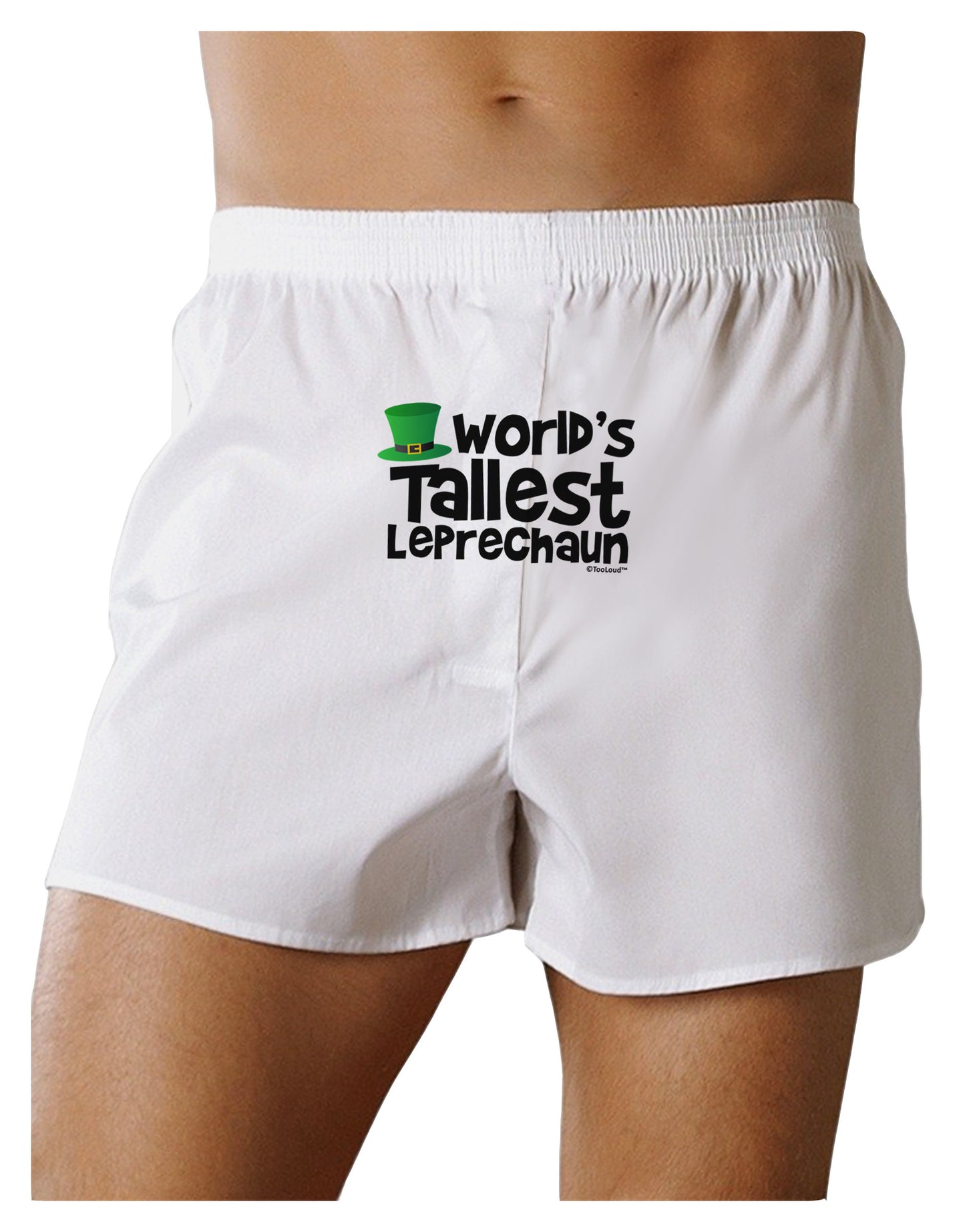 World's Tallest Leprechaun Front Print Boxer Shorts by TooLoud-Boxer Shorts-TooLoud-White-Small-Davson Sales