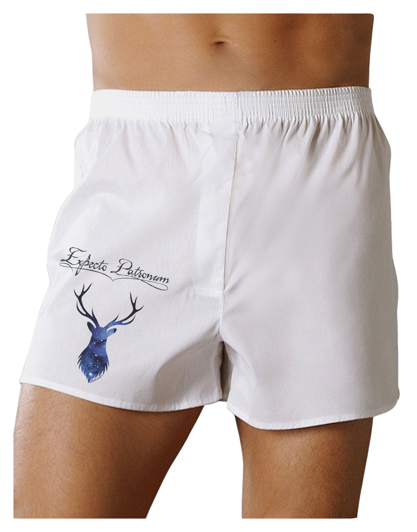 Expecto Patronum Space Stag Boxer Shorts-Boxer Shorts-TooLoud-White-Small-Davson Sales