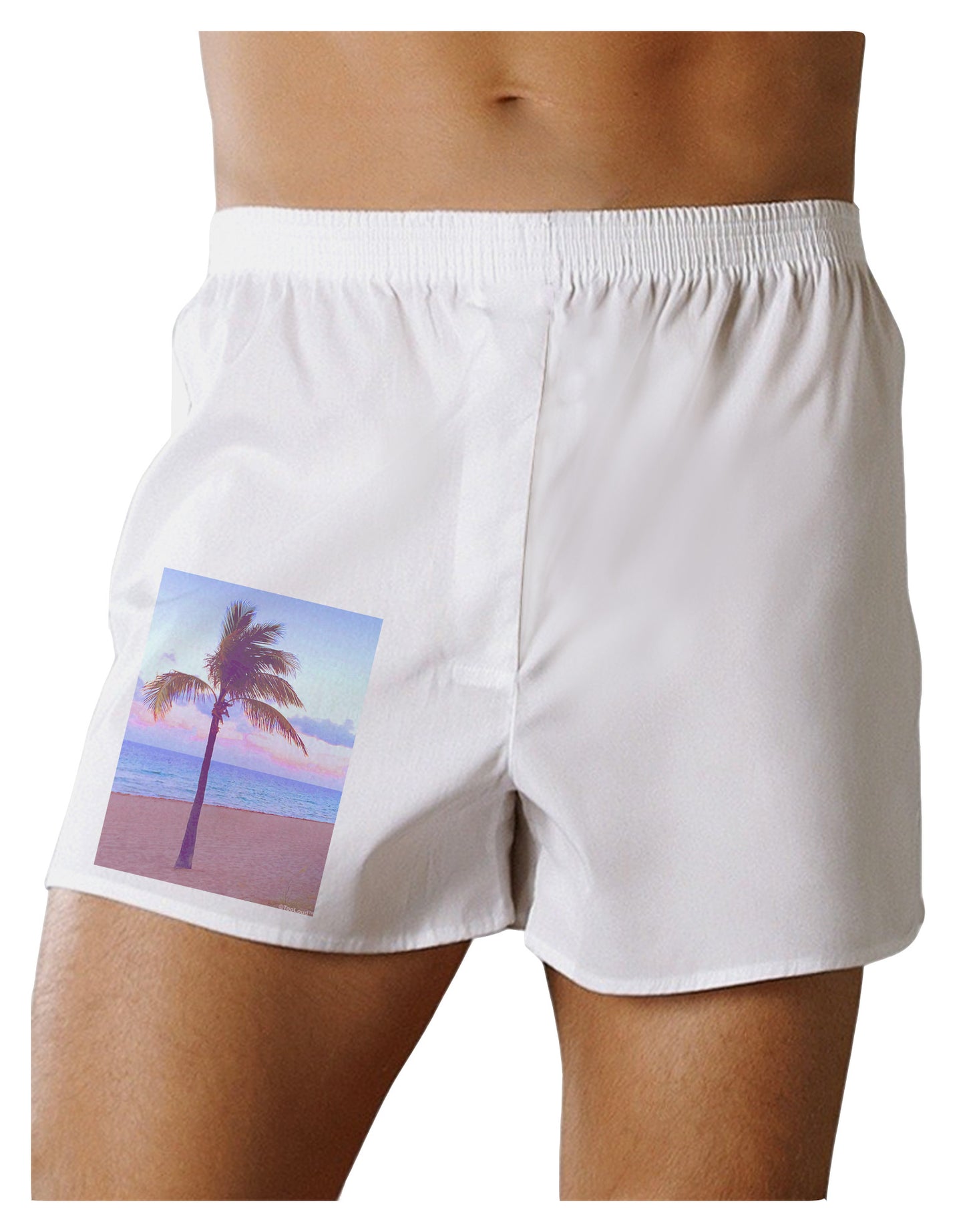 Palm Tree Beach Filter Boxer Shorts-Boxer Shorts-TooLoud-White-Small-Davson Sales