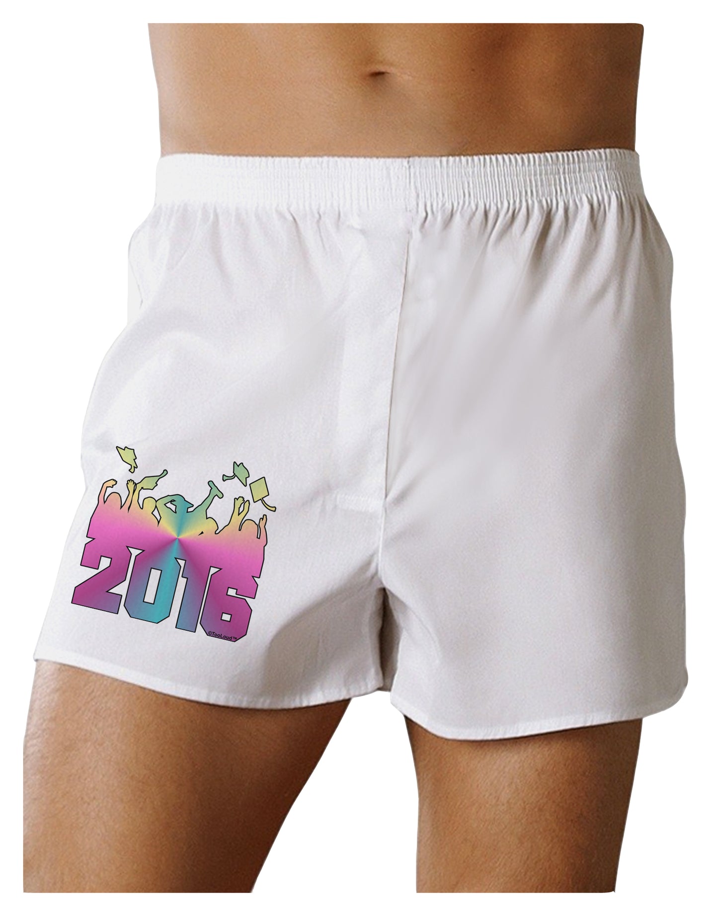 Current Year Graduation Color Boxer Shorts-Boxer Shorts-TooLoud-White-Small-Davson Sales
