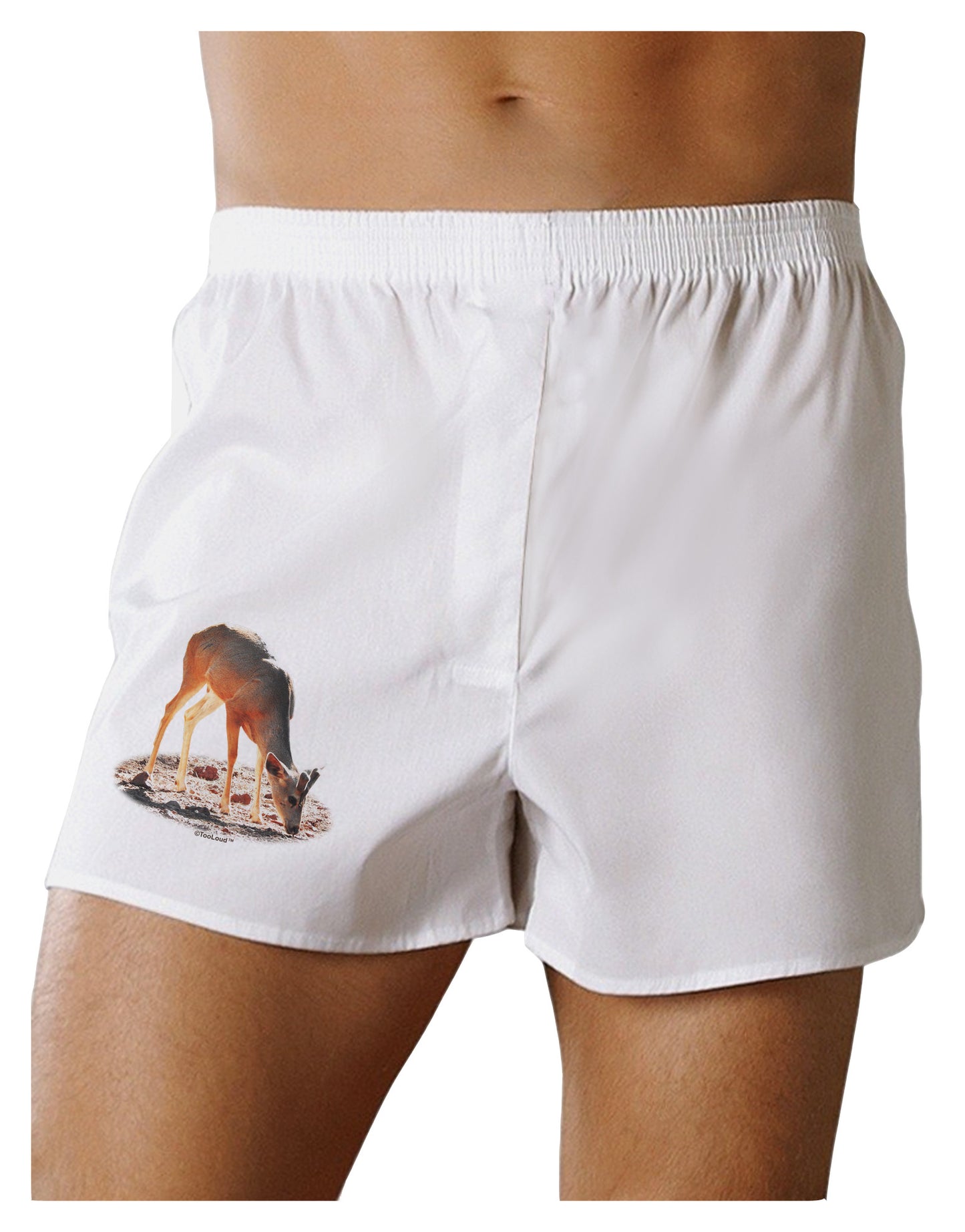 Little Buck Cutout Boxer Shorts-Boxer Shorts-TooLoud-White-Small-Davson Sales
