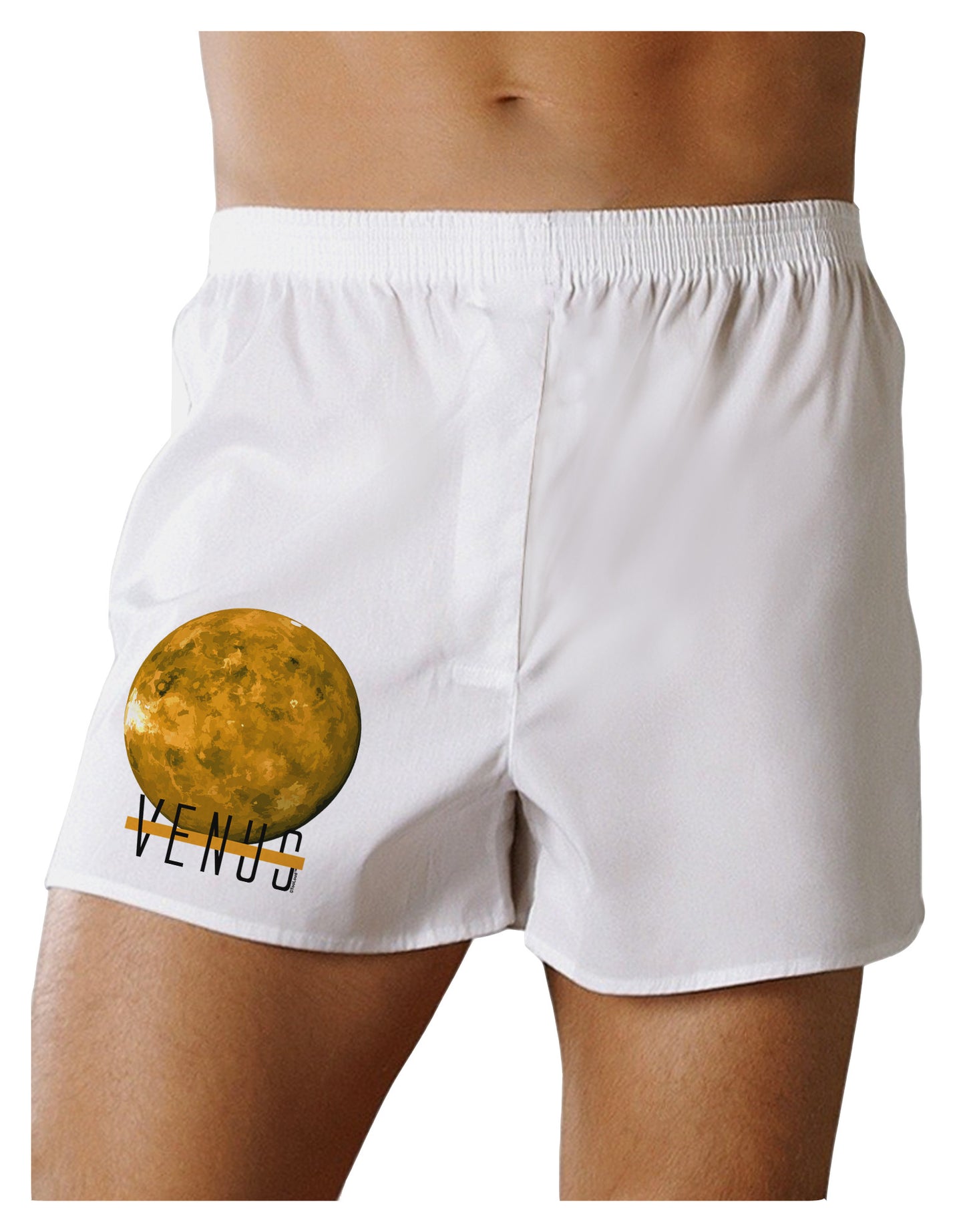 Planet Venus Text Boxer Shorts-Boxer Shorts-TooLoud-White-Small-Davson Sales