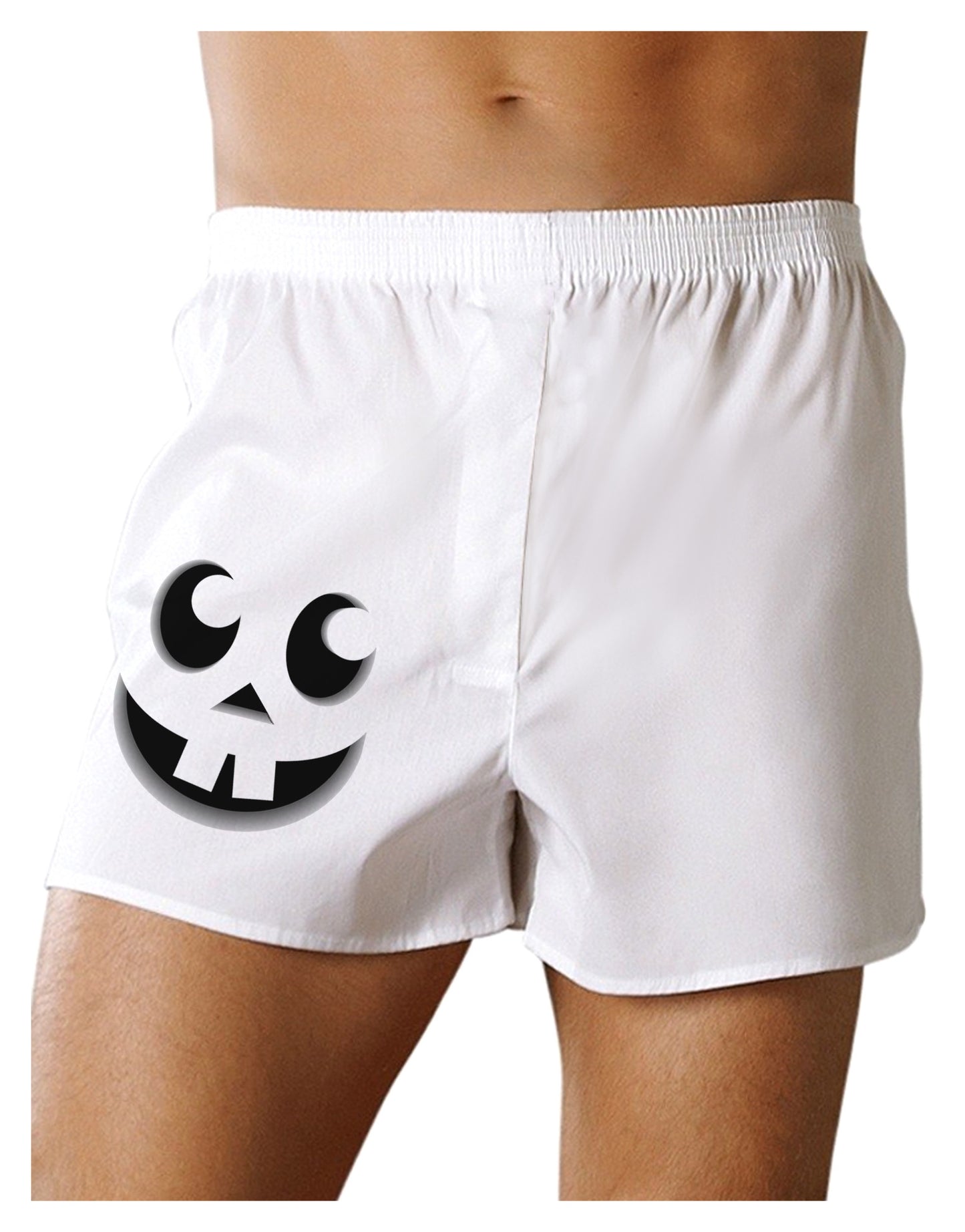 Cute Jack O Lantern Pumpkin Face Boxer Shorts-Boxer Shorts-TooLoud-White-Small-Davson Sales