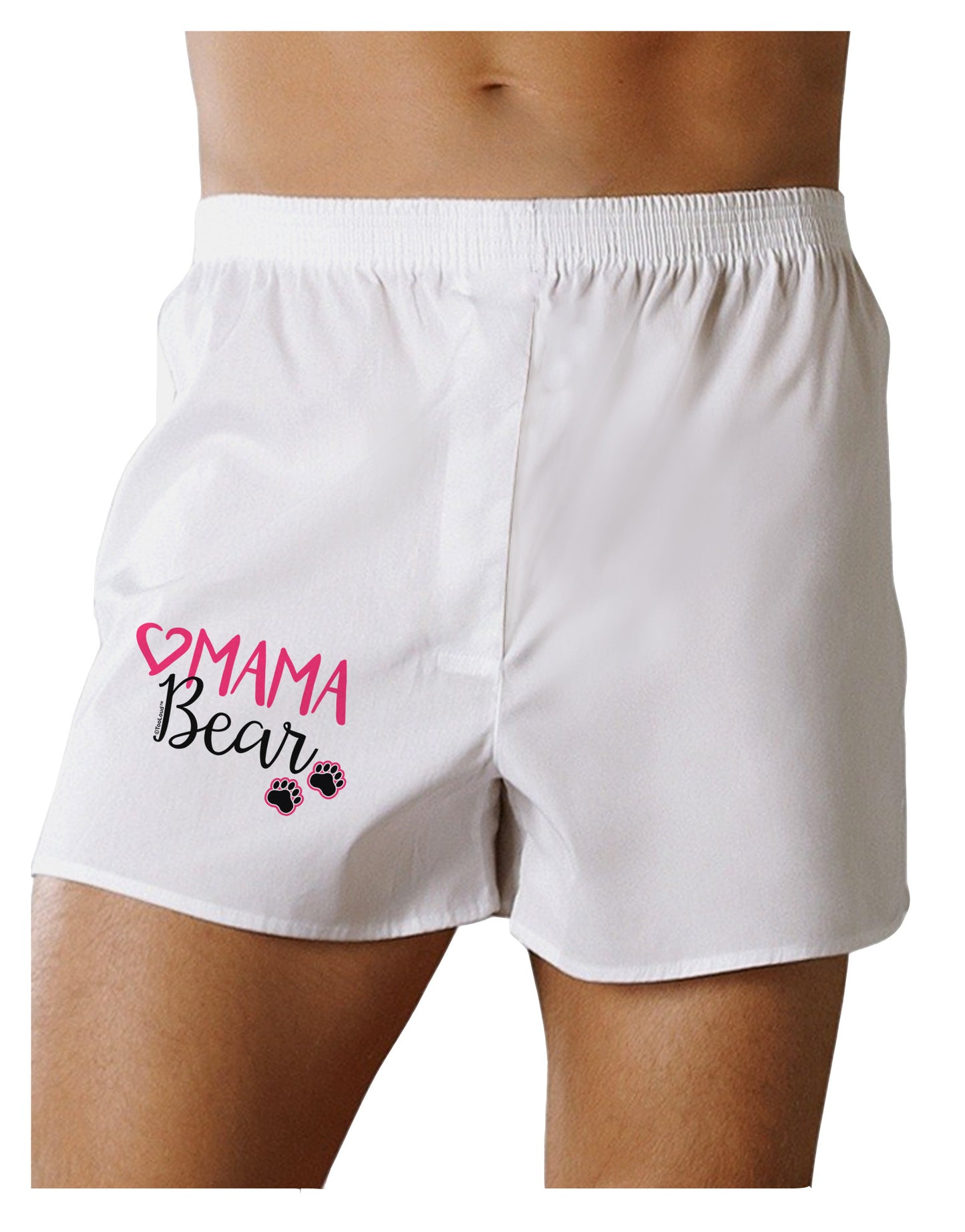 Mama Bear Paws Boxer Shorts-Boxer Shorts-TooLoud-White-Small-Davson Sales