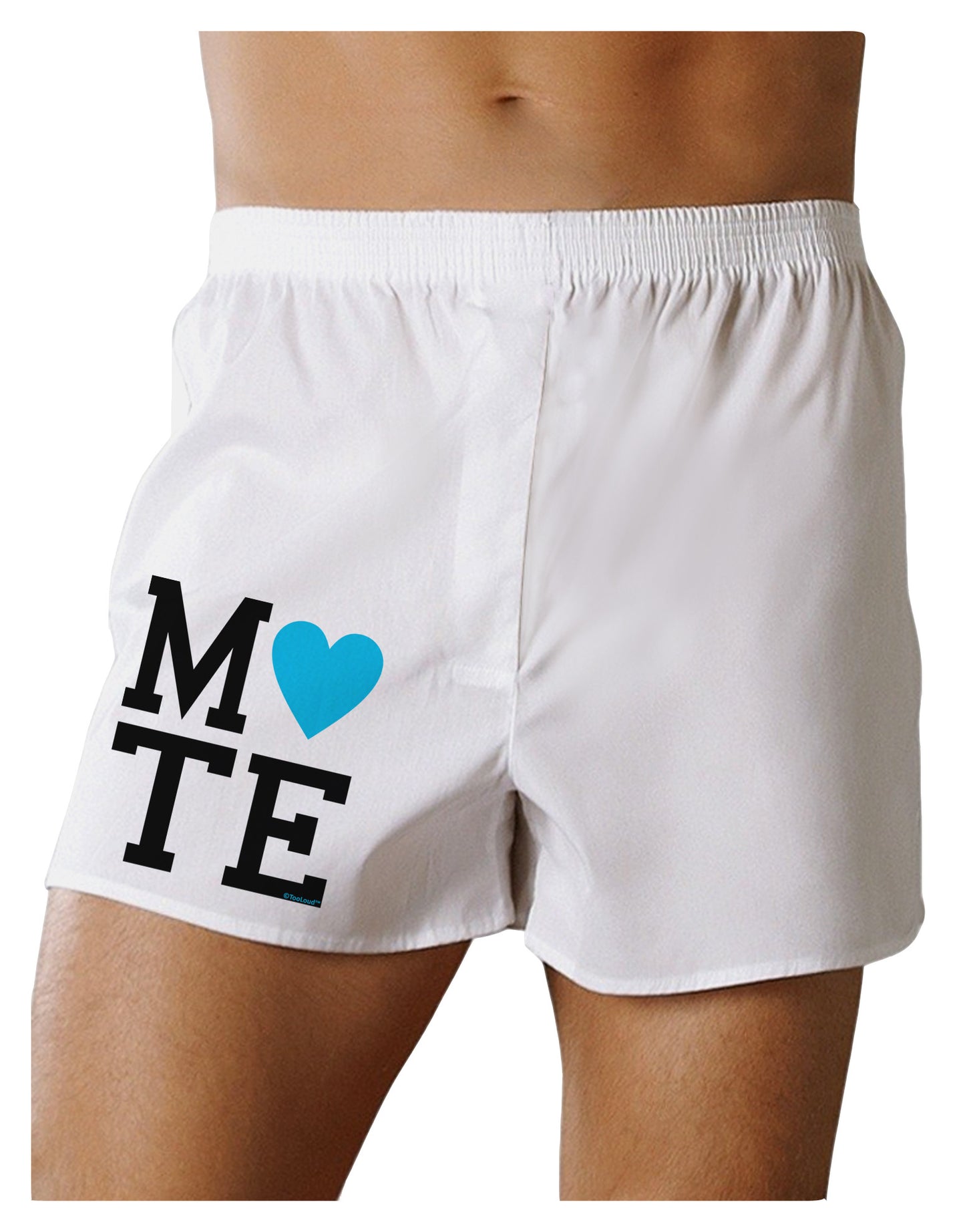 Matching Soulmate Design - Mate - Blue Boxer Shorts by TooLoud-Boxer Shorts-TooLoud-White-Small-Davson Sales