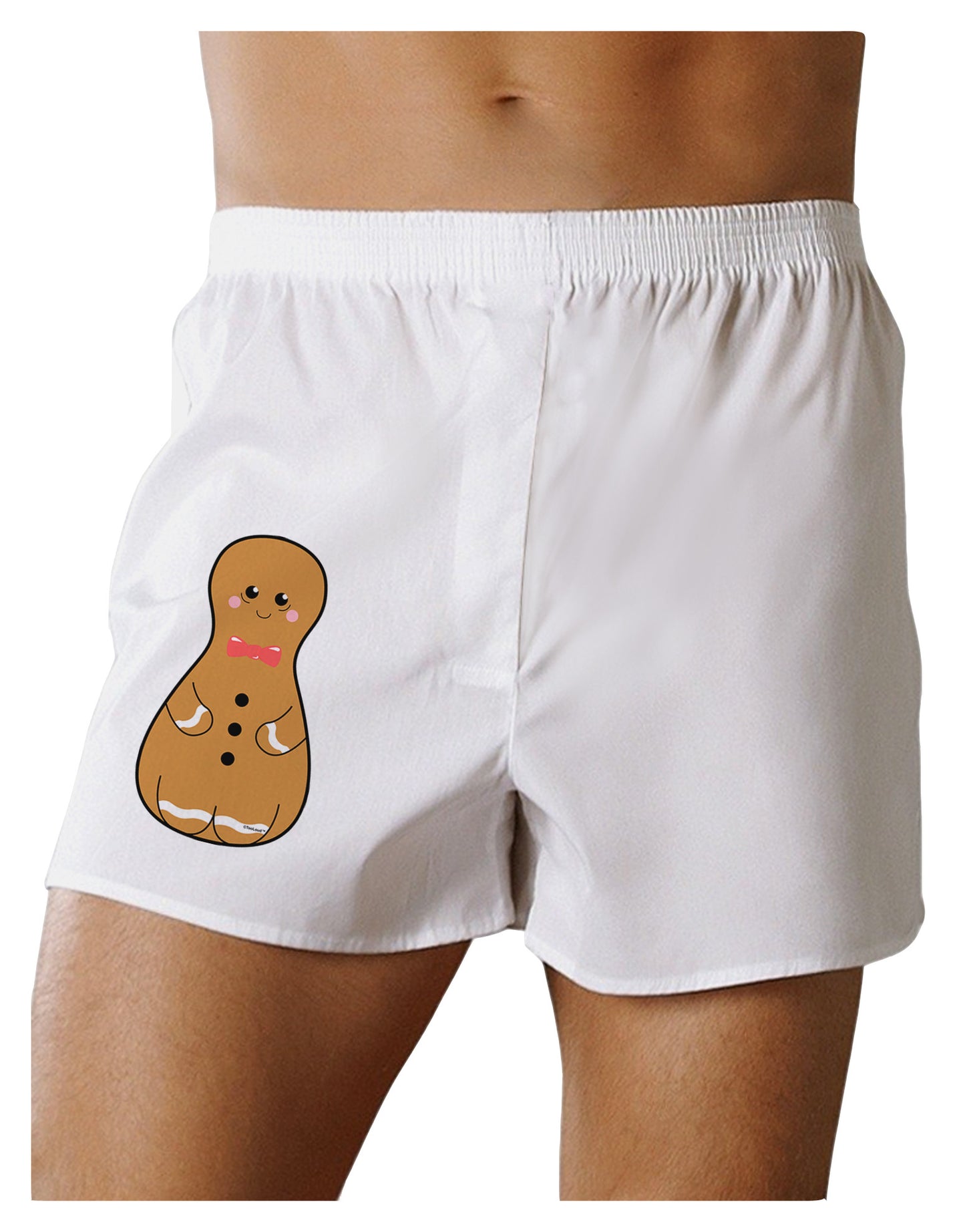 Cute Gingerbread Matryoshka Nesting Doll - Christmas Boxer Shorts-Boxer Shorts-TooLoud-White-Small-Davson Sales