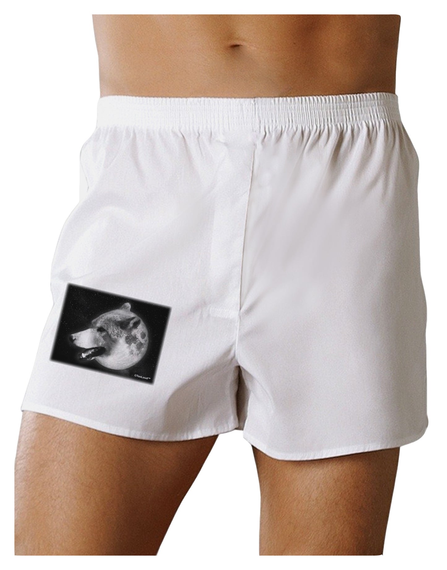 White Wolf Moon Boxer Shorts-Boxer Shorts-TooLoud-White-Small-Davson Sales