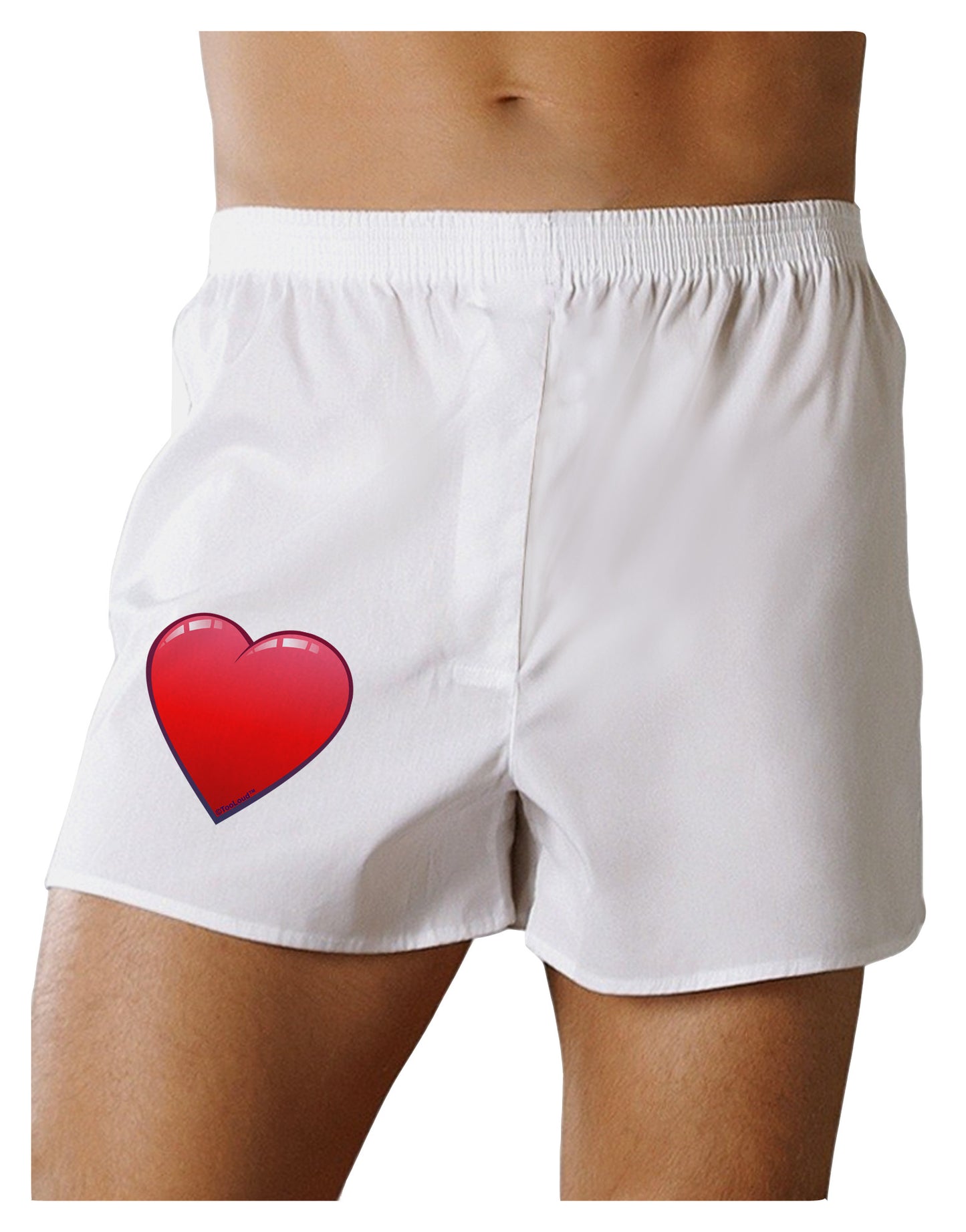 Cute Cartoon Heart Boxer Shorts by-Boxer Shorts-TooLoud-White-Small-Davson Sales