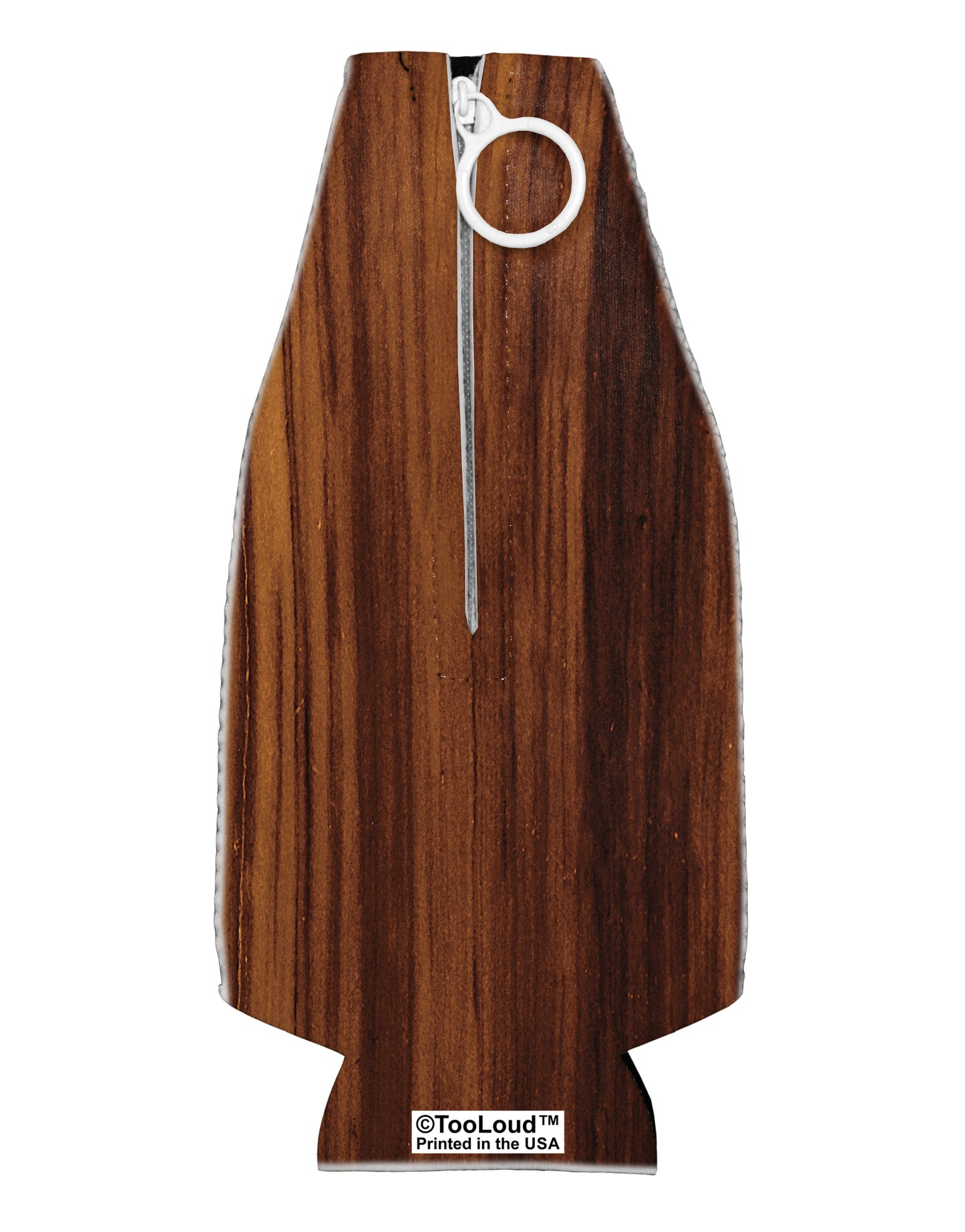 Medium Wood Look Collapsible Neoprene Bottle Insulator All Over Print by TooLoud-Bottle Insulator-TooLoud-White-Davson Sales