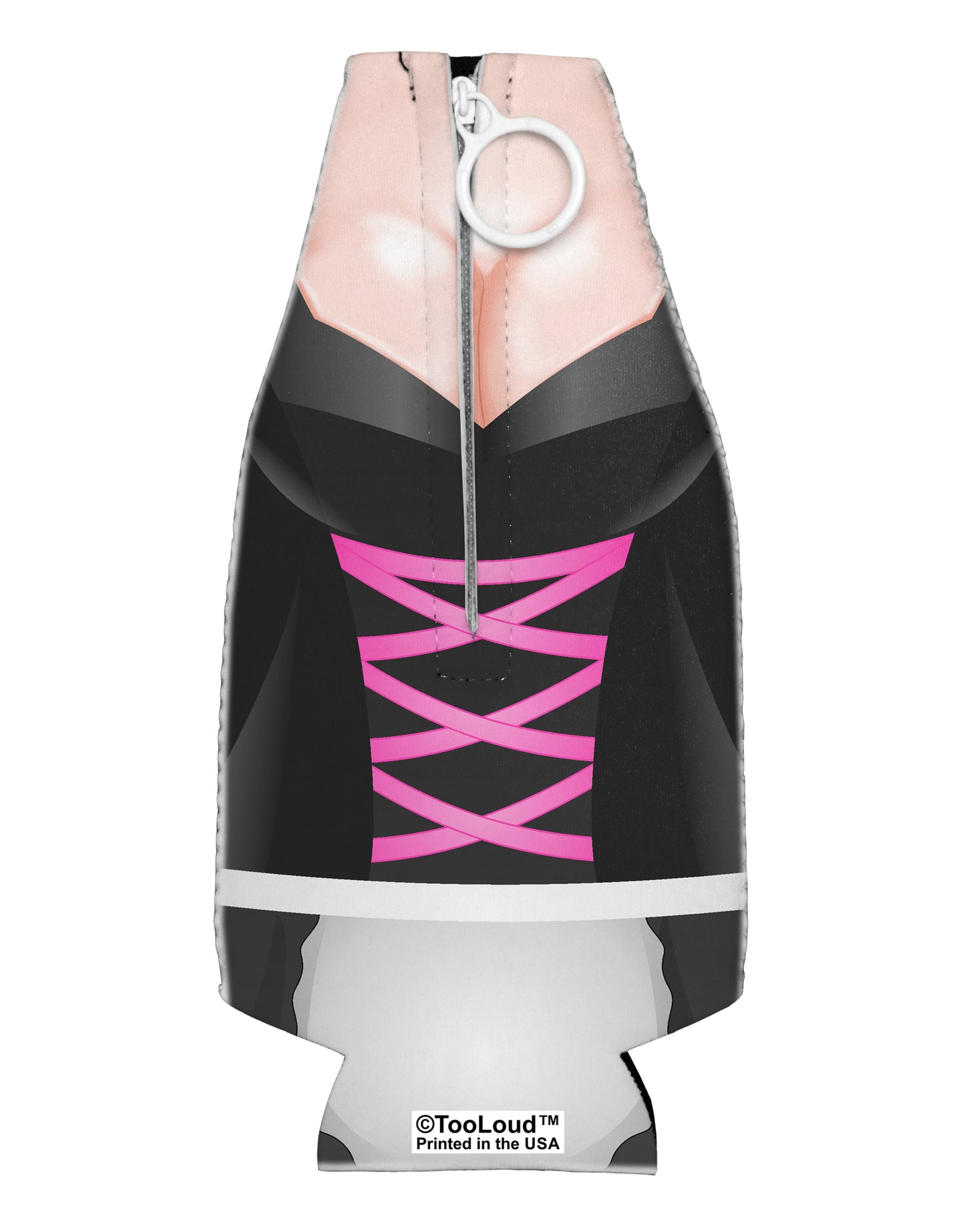 Sexy Dirndl Costume Black Collapsible Neoprene Bottle Insulator All Over Print by TooLoud-TooLoud-White-Davson Sales