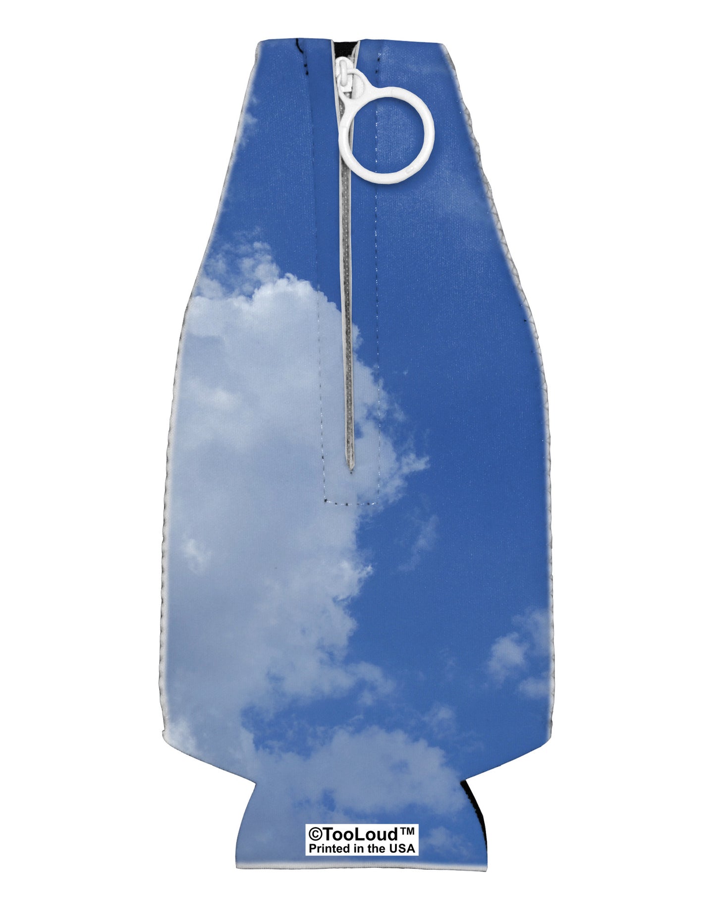 Clouds All Over Collapsible Neoprene Bottle Insulator All Over Print-Bottle Insulator-TooLoud-White-Davson Sales