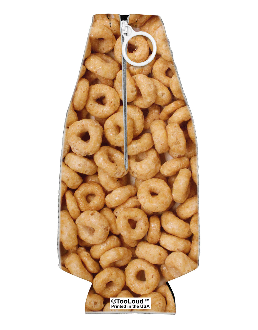 Breakfast Cereal All Over Collapsible Neoprene Bottle Insulator All Over Print-Bottle Insulator-TooLoud-White-Davson Sales