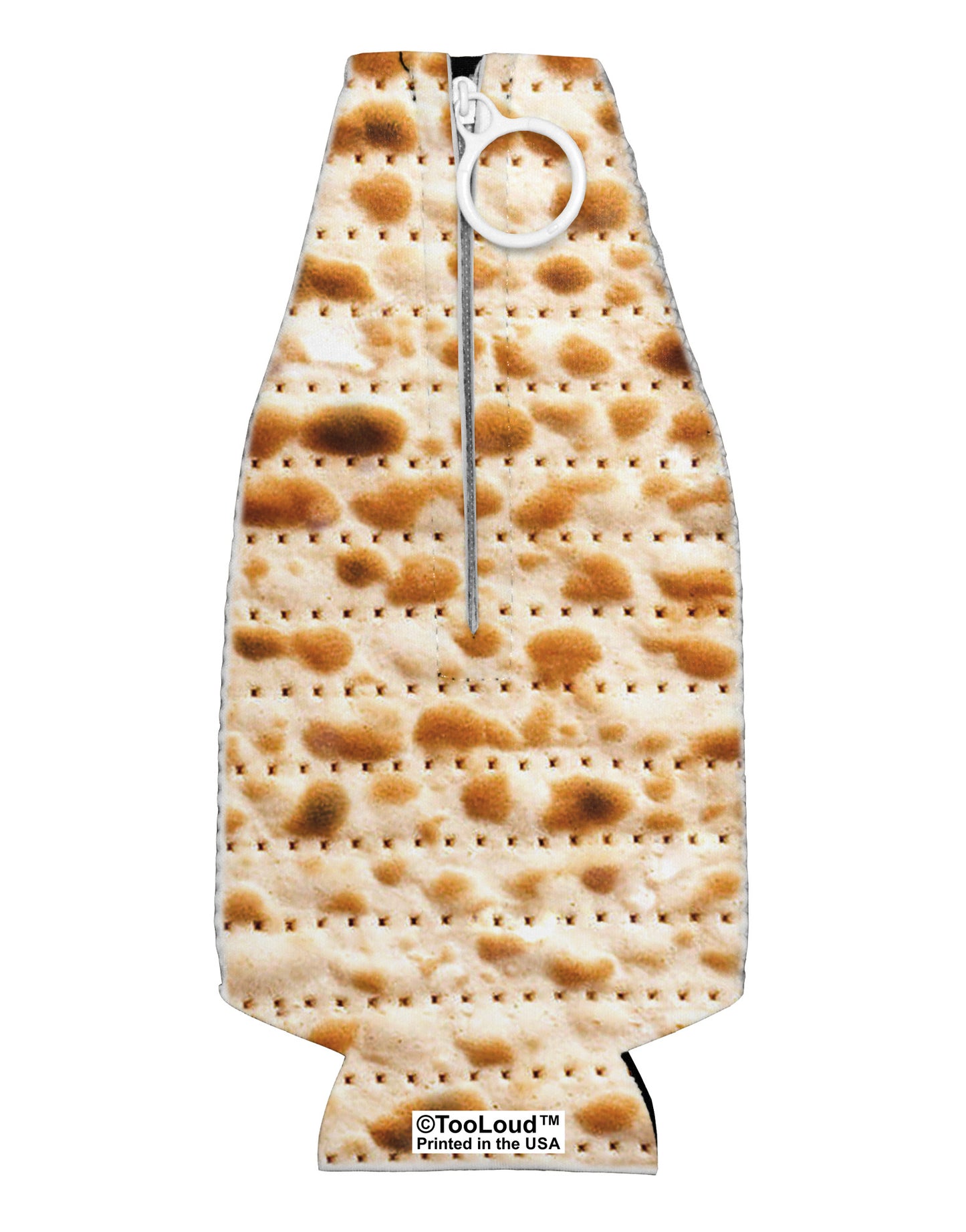 Matzo Collapsible Neoprene Bottle Insulator All Over Print-Bottle Insulator-TooLoud-White-Davson Sales