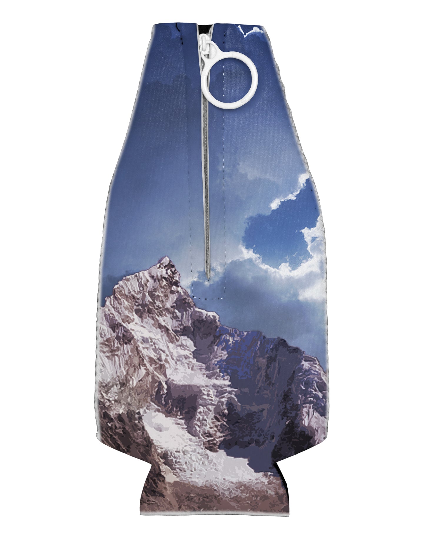 Mountain All Over Print Collapsible Neoprene Bottle Insulator All Over Print by TooLoud-Bottle Insulator-TooLoud-White-Davson Sales