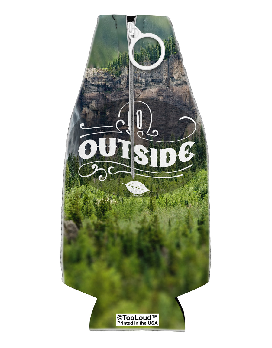Beautiful Cliffs - Go Outside AOP Collapsible Neoprene Bottle Insulator All Over Print by TooLoud-TooLoud-White-Davson Sales