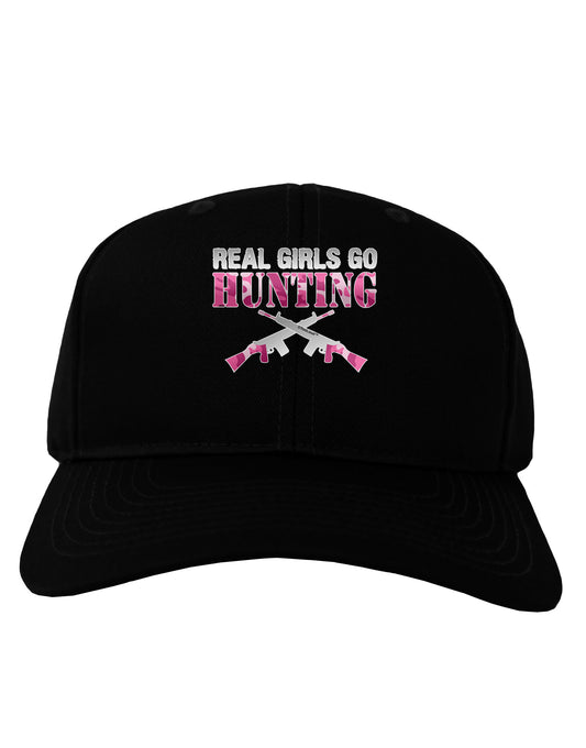 Real Girls Go Hunting Adult Dark Baseball Cap Hat-Baseball Cap-TooLoud-Black-One Size-Davson Sales