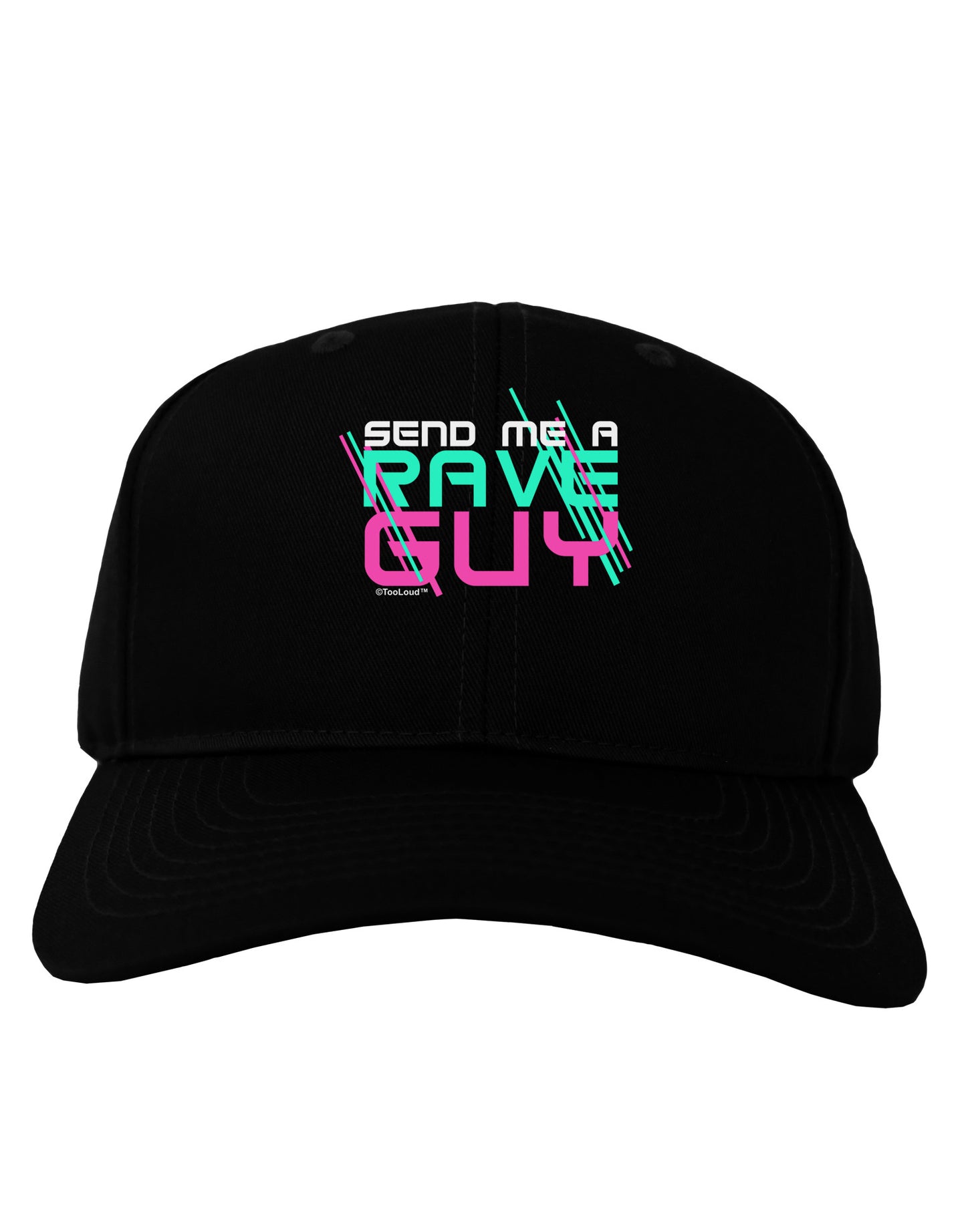 Send Me A Rave Guy Adult Dark Baseball Cap Hat-Baseball Cap-TooLoud-Black-One Size-Davson Sales