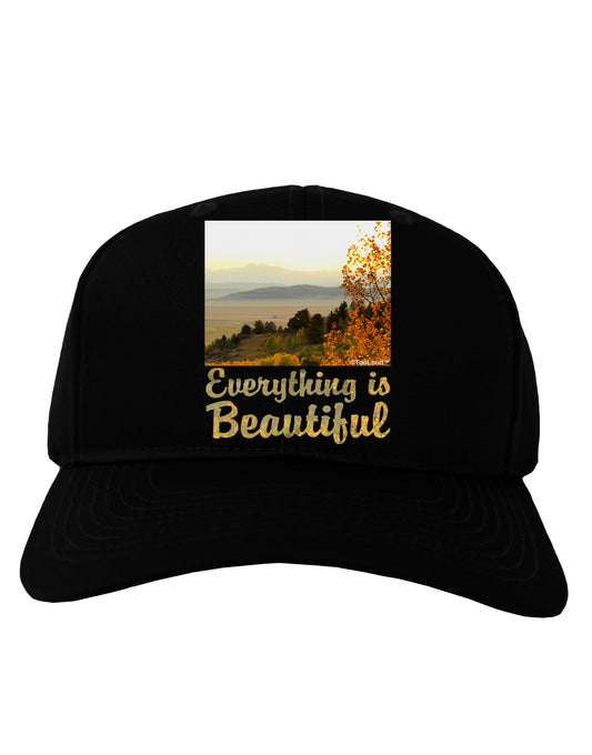 Everything is Beautiful - Sunrise Adult Dark Baseball Cap Hat by-Baseball Cap-TooLoud-Black-One Size-Davson Sales