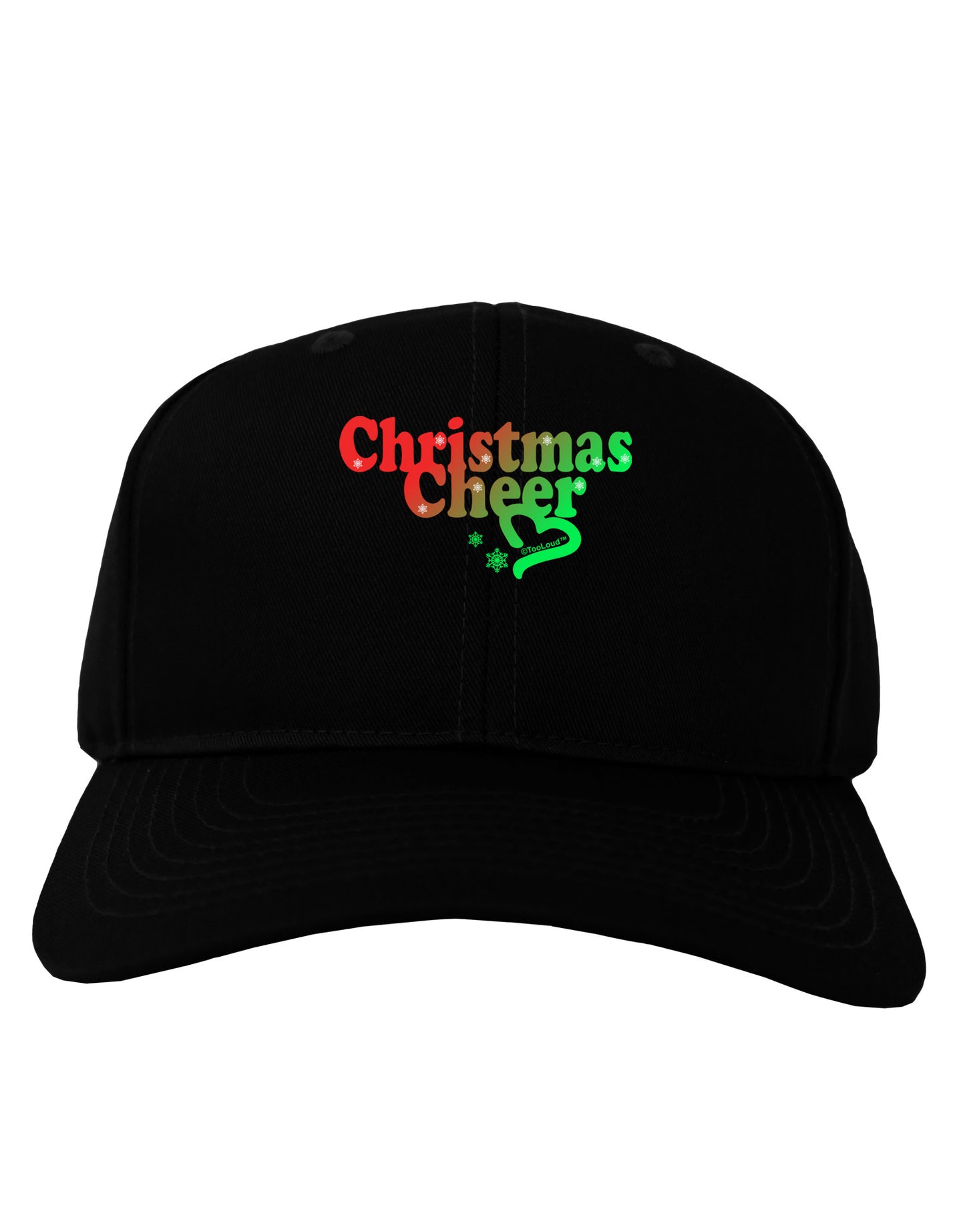 Christmas Cheer Color Adult Dark Baseball Cap Hat-Baseball Cap-TooLoud-Black-One Size-Davson Sales