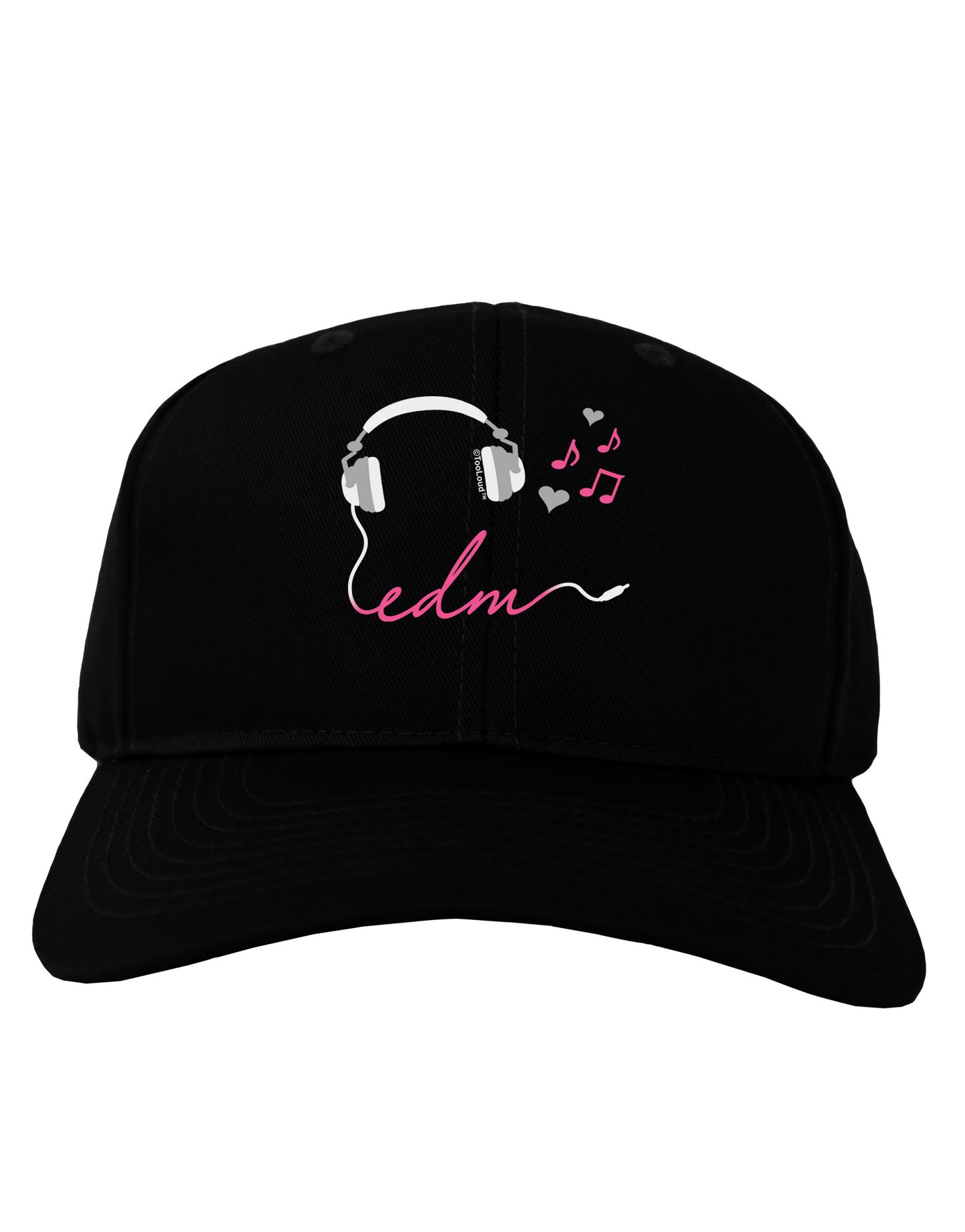 EDM Cord Pink Adult Dark Baseball Cap Hat-Baseball Cap-TooLoud-Black-One Size-Davson Sales
