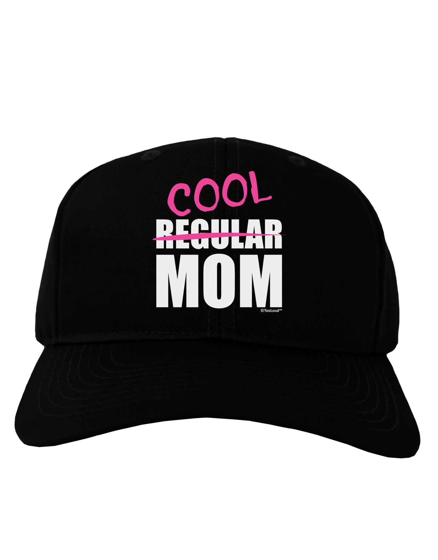 Not A Regular Mom Design Adult Dark Baseball Cap Hat by TooLoud-Baseball Cap-TooLoud-Black-One Size-Davson Sales