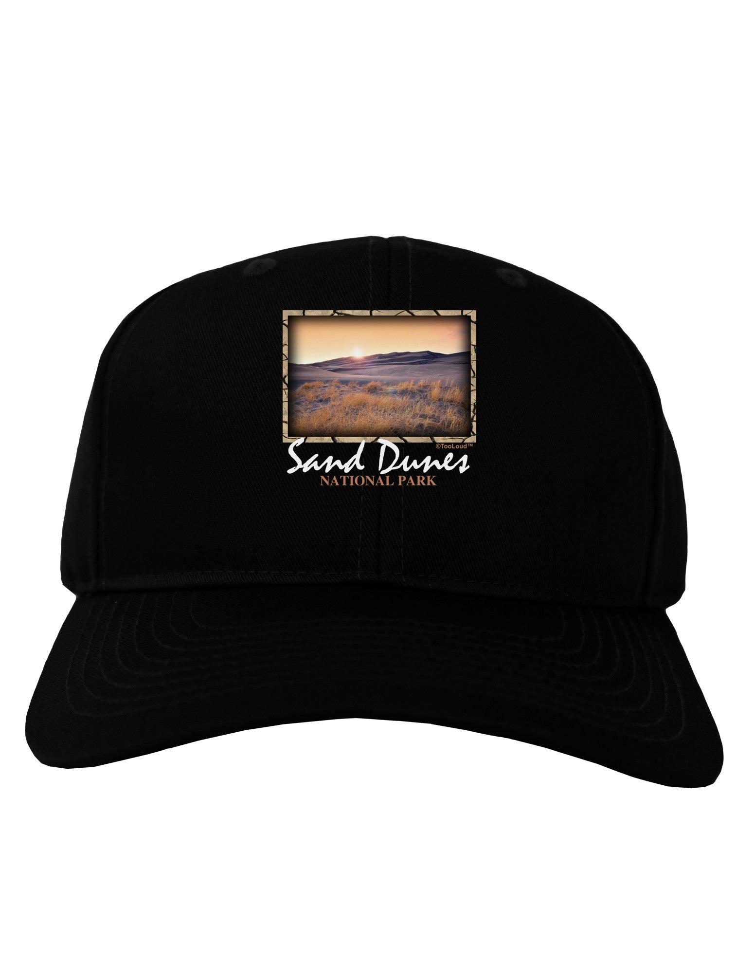Colorado Sand Dunes Text Adult Dark Baseball Cap Hat-Baseball Cap-TooLoud-Black-One Size-Davson Sales