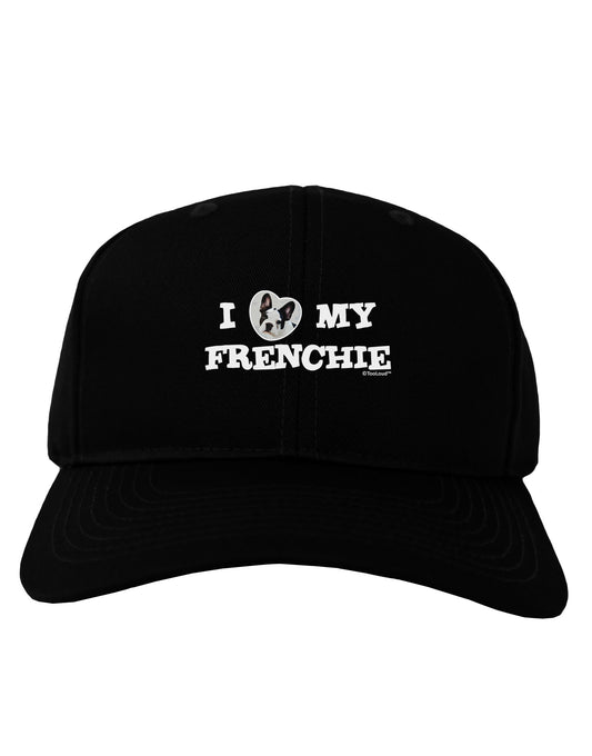 I Heart My Frenchie Adult Dark Baseball Cap Hat by TooLoud-Baseball Cap-TooLoud-Black-One Size-Davson Sales