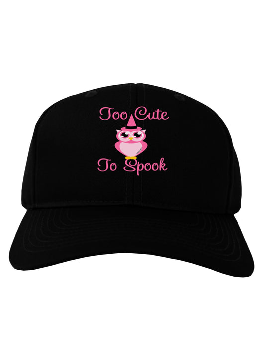 Owl Too Cute Pink Adult Dark Baseball Cap Hat-Baseball Cap-TooLoud-Black-One Size-Davson Sales