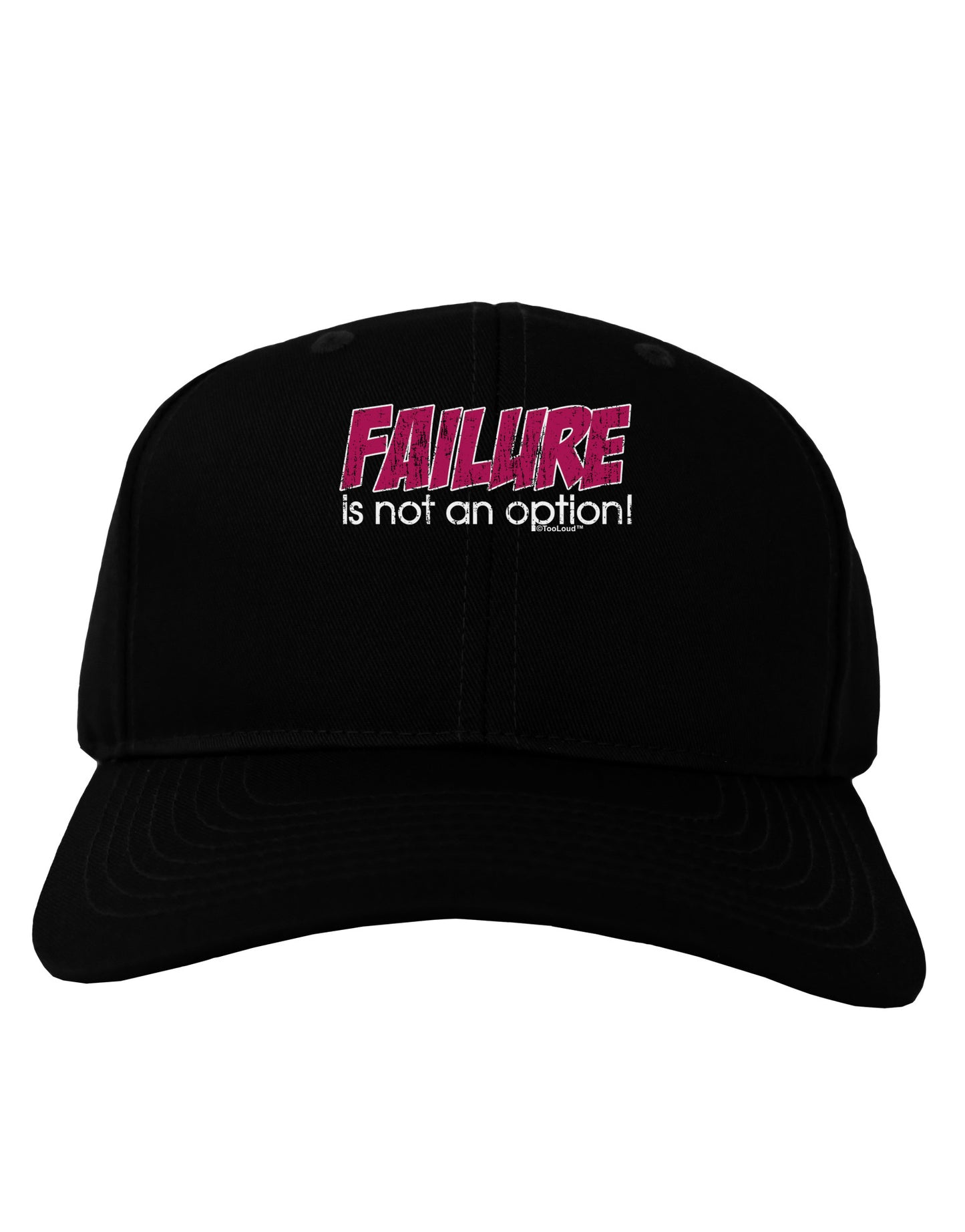 Failure Is Not An Option Distressed Adult Dark Baseball Cap Hat by TooLoud-Baseball Cap-TooLoud-Black-One Size-Davson Sales