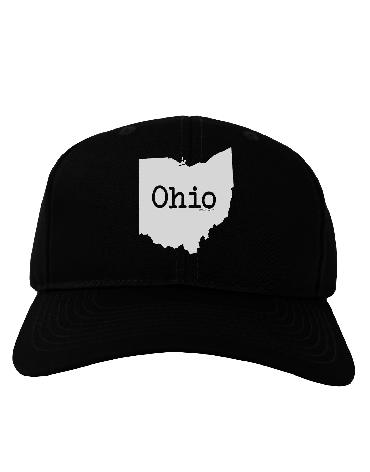 Ohio - United States Shape Adult Dark Baseball Cap Hat by TooLoud-Baseball Cap-TooLoud-Black-One Size-Davson Sales