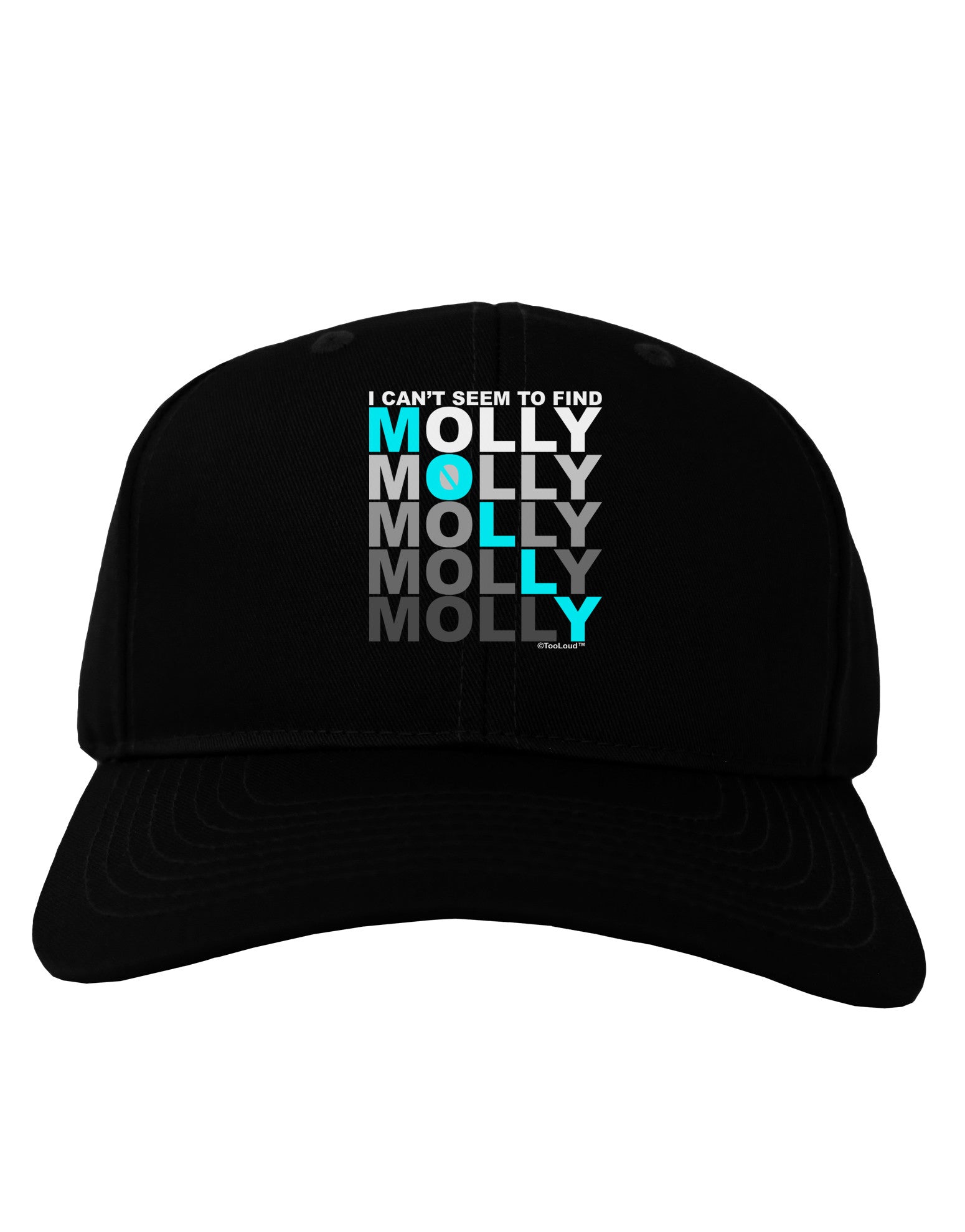 Find Molly Blue Adult Dark Baseball Cap Hat-Baseball Cap-TooLoud-Black-One Size-Davson Sales