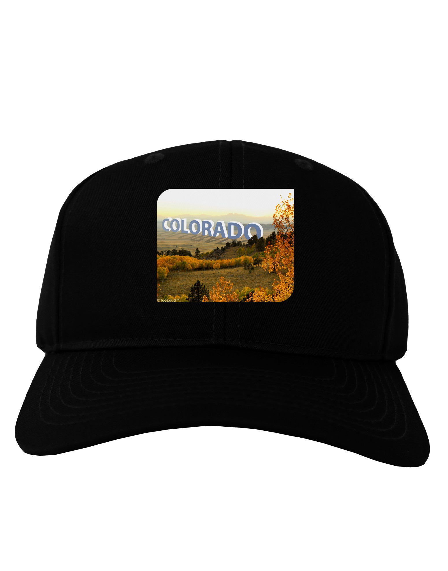 Colorado Postcard Gentle Sunrise Adult Dark Baseball Cap Hat by-Baseball Cap-TooLoud-Black-One Size-Davson Sales