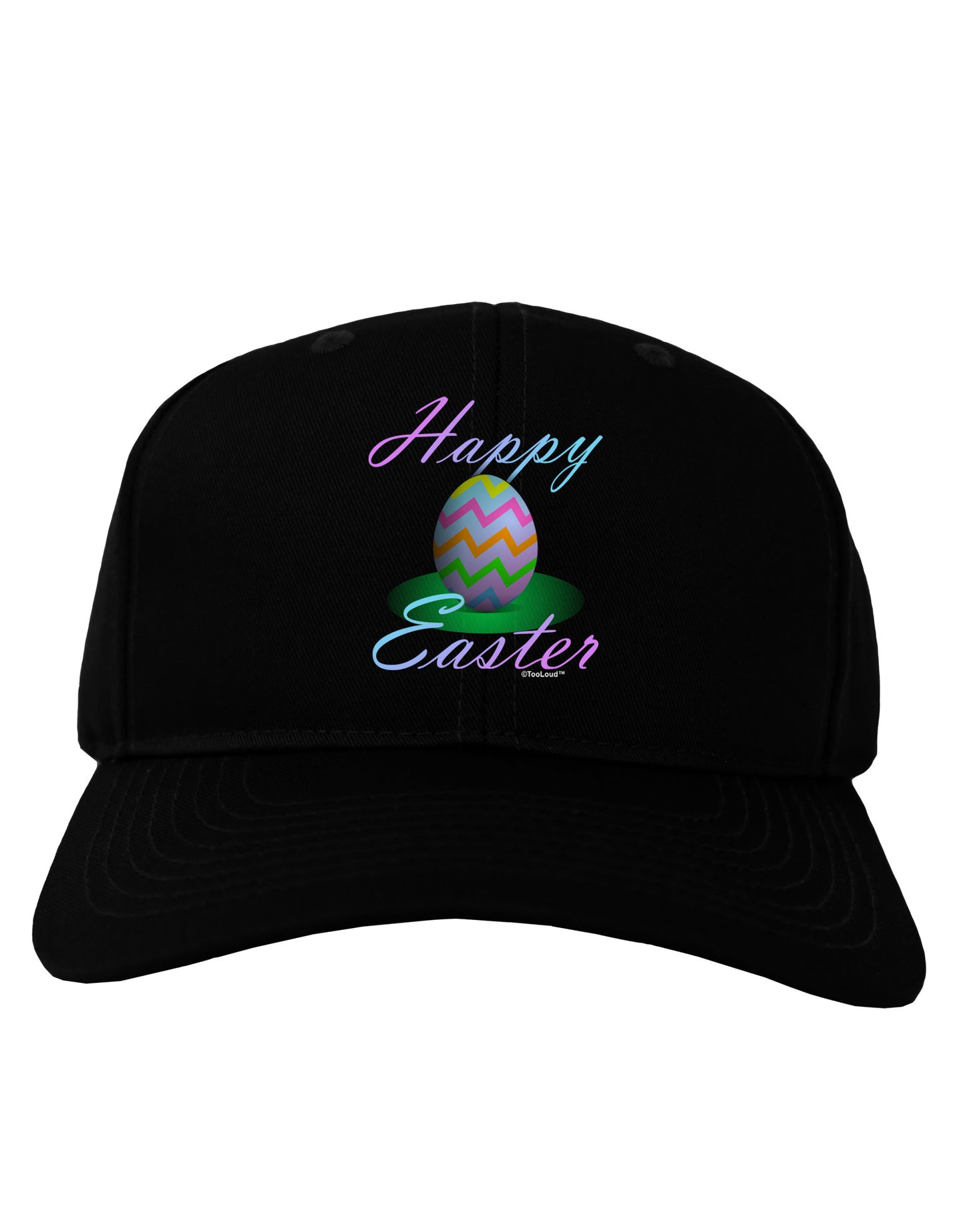 One Happy Easter Egg Adult Dark Baseball Cap Hat-Baseball Cap-TooLoud-Black-One Size-Davson Sales