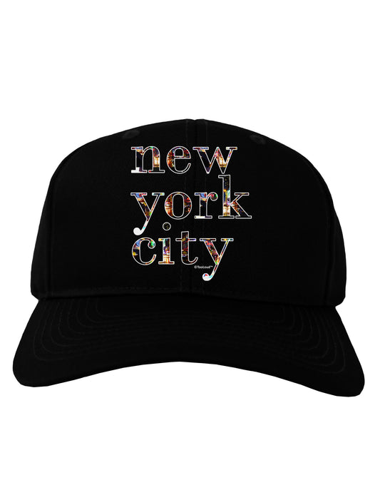 New York City - City Lights Adult Dark Baseball Cap Hat by TooLoud-Baseball Cap-TooLoud-Black-One Size-Davson Sales
